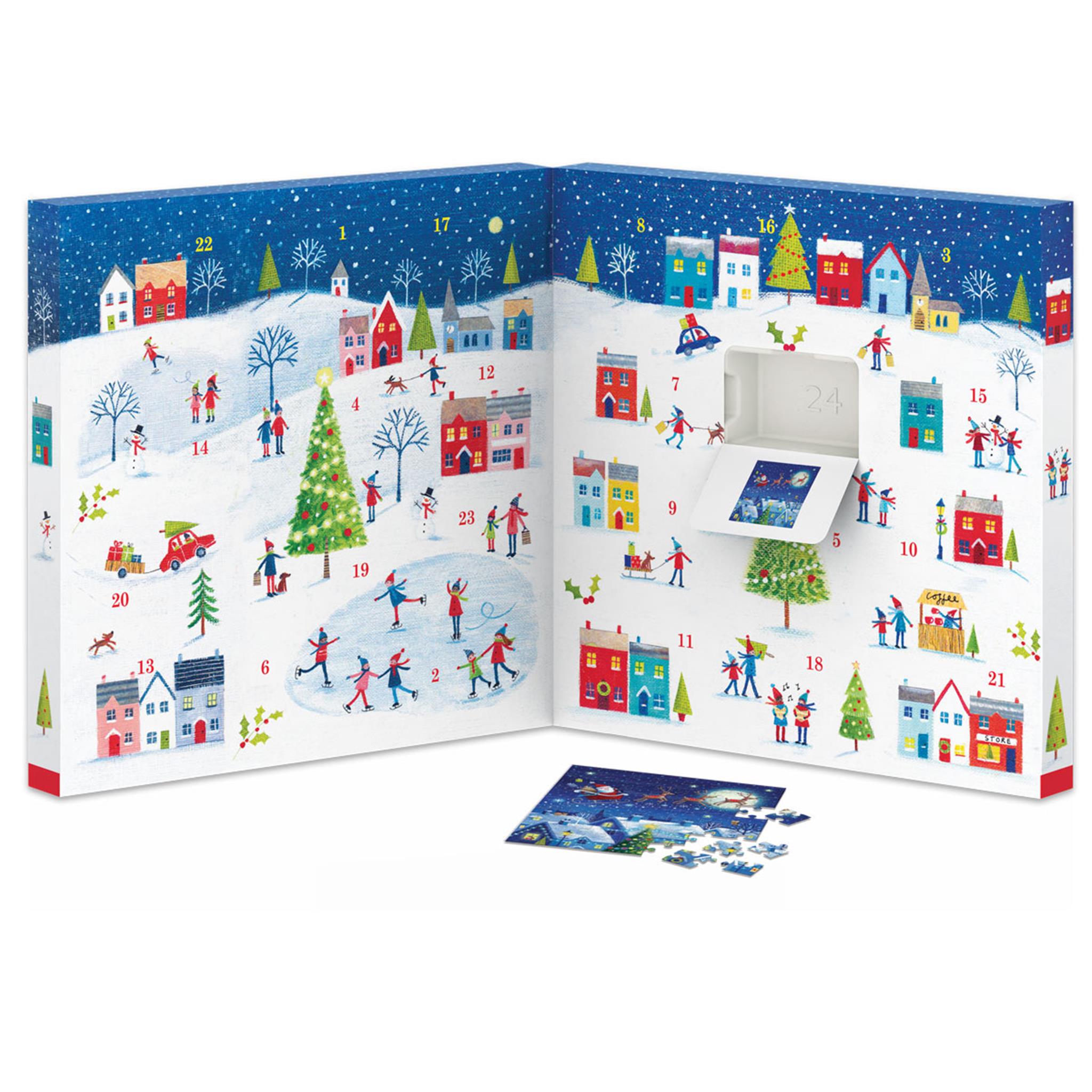 Calendrier de l'Avent Christmas Town II (24 puzzles de 50 pièces)