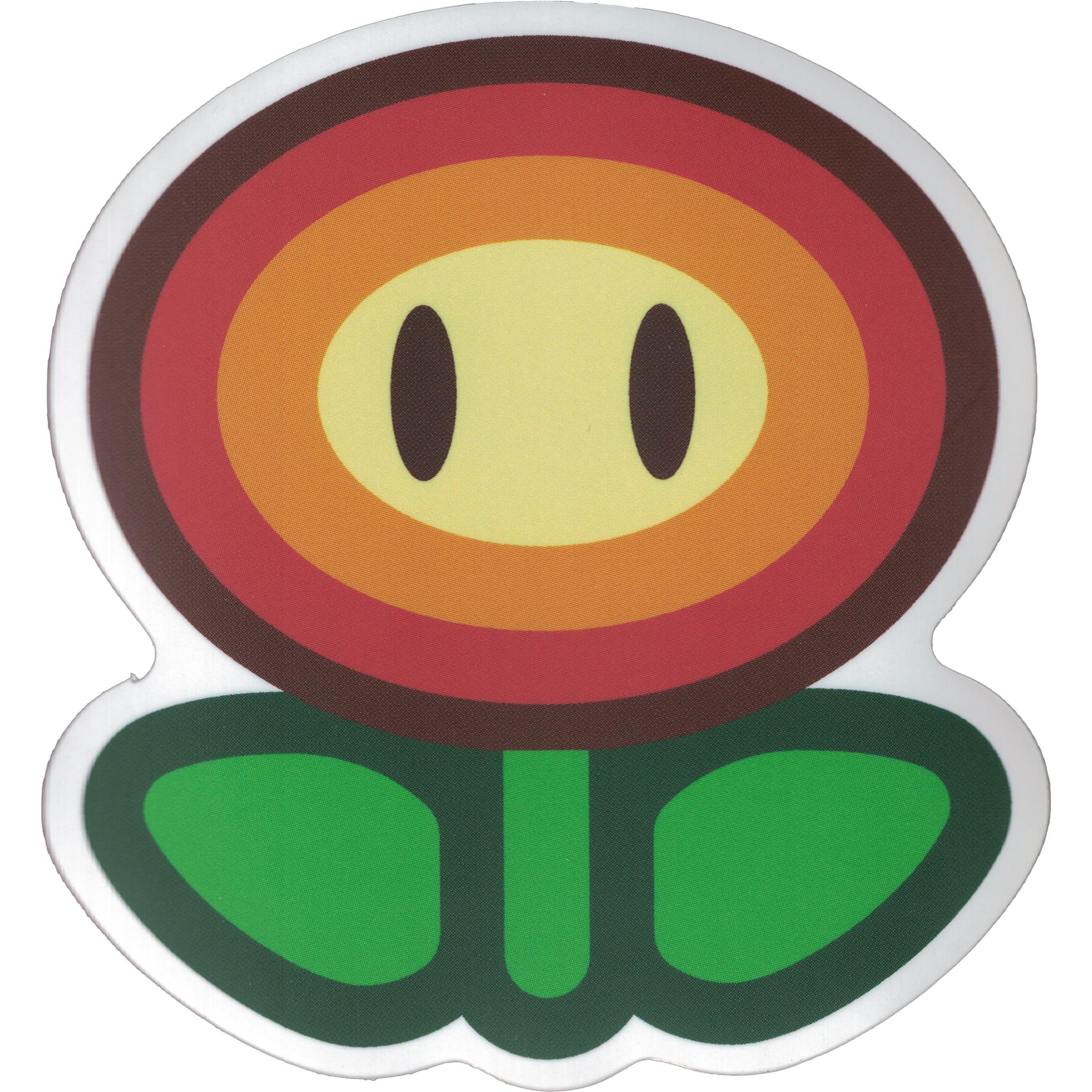 Autocollant vinyle Super Mario Fleur de Feu