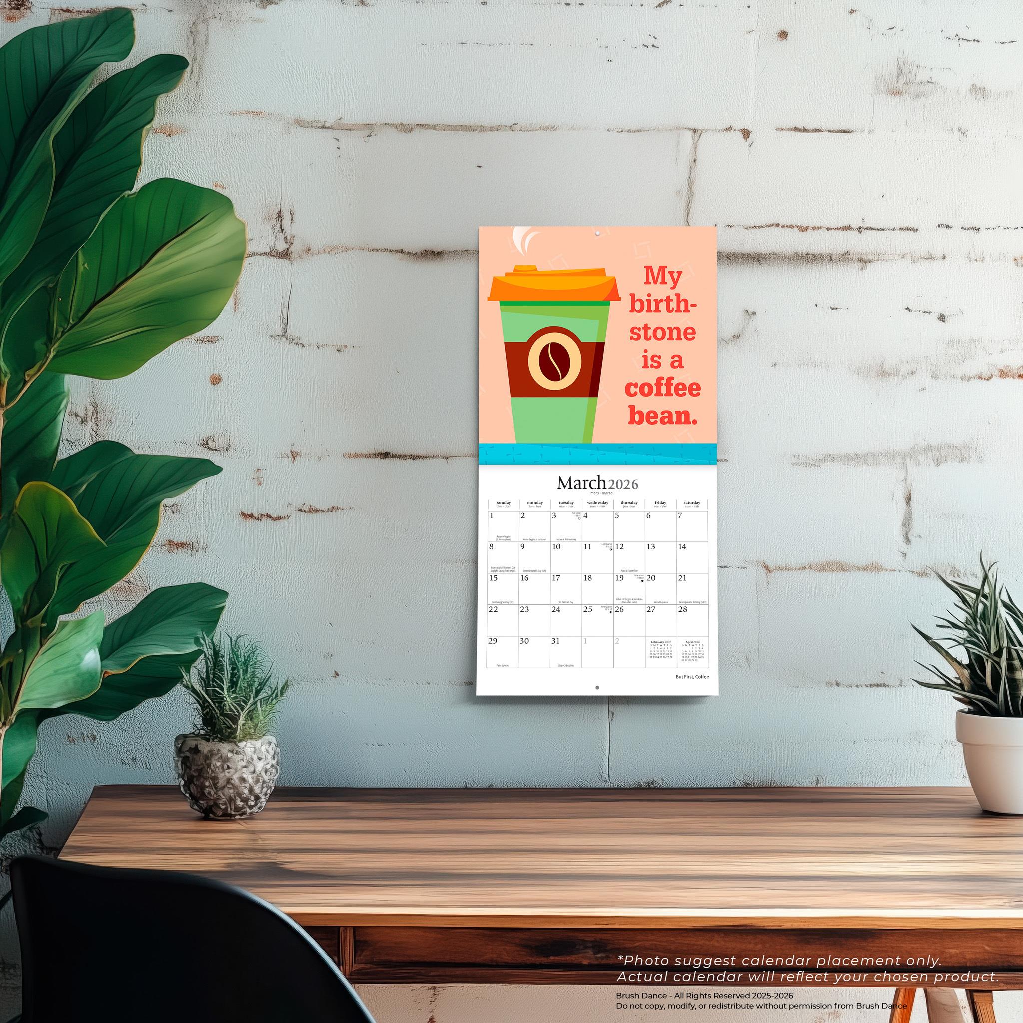 Mais d'abord, café 2026 Mini calendrier