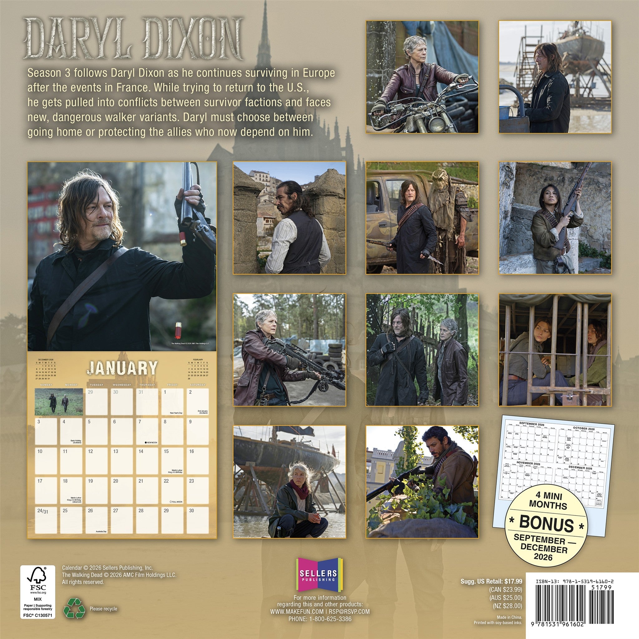 The Walking Dead 2027 Wall Calendar