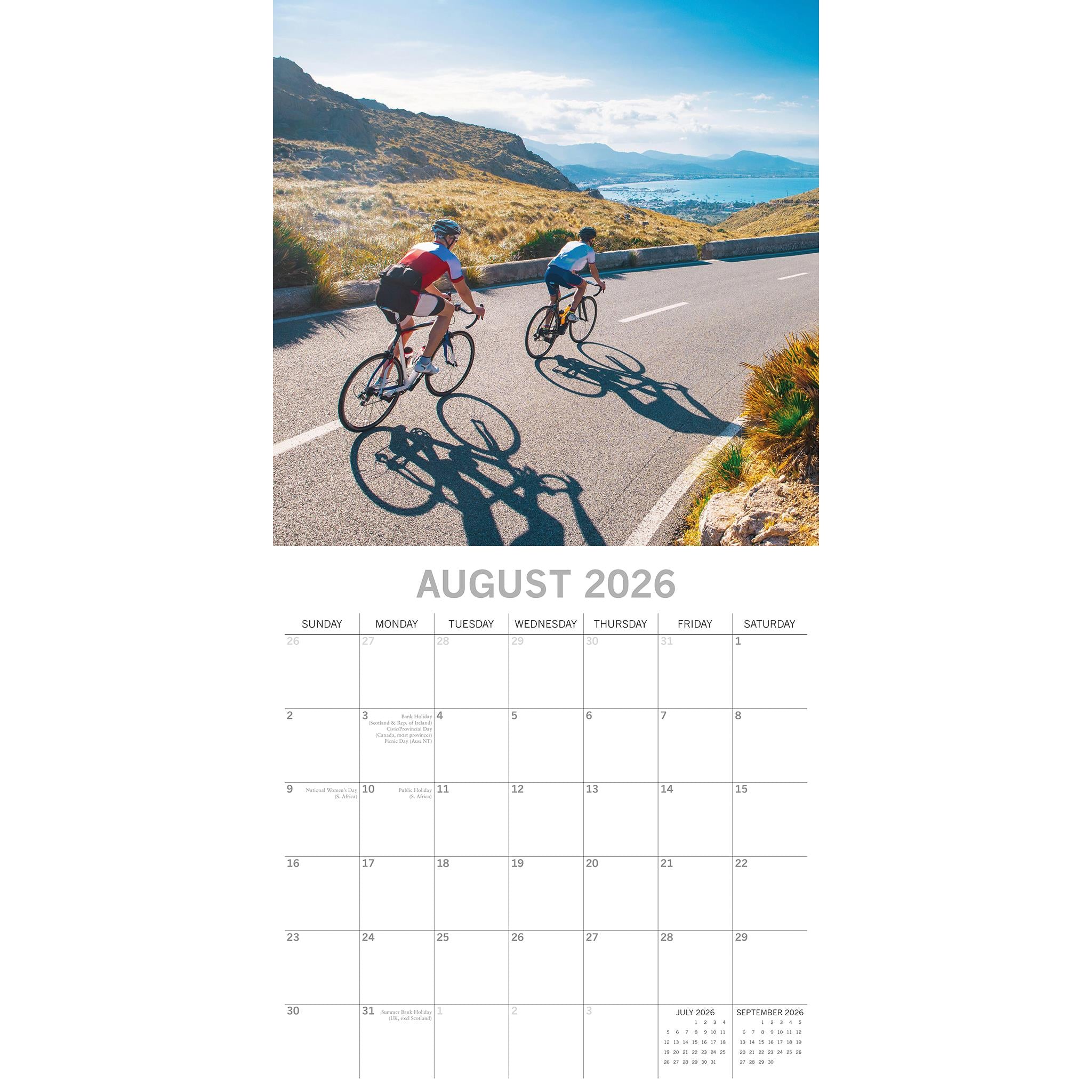 Calendrier mural cycliste 2026