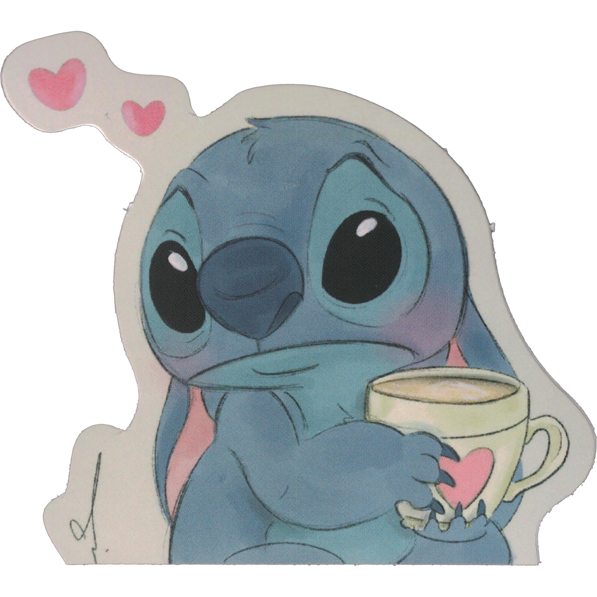 Stitch with Cocoa Vinyl Sticker