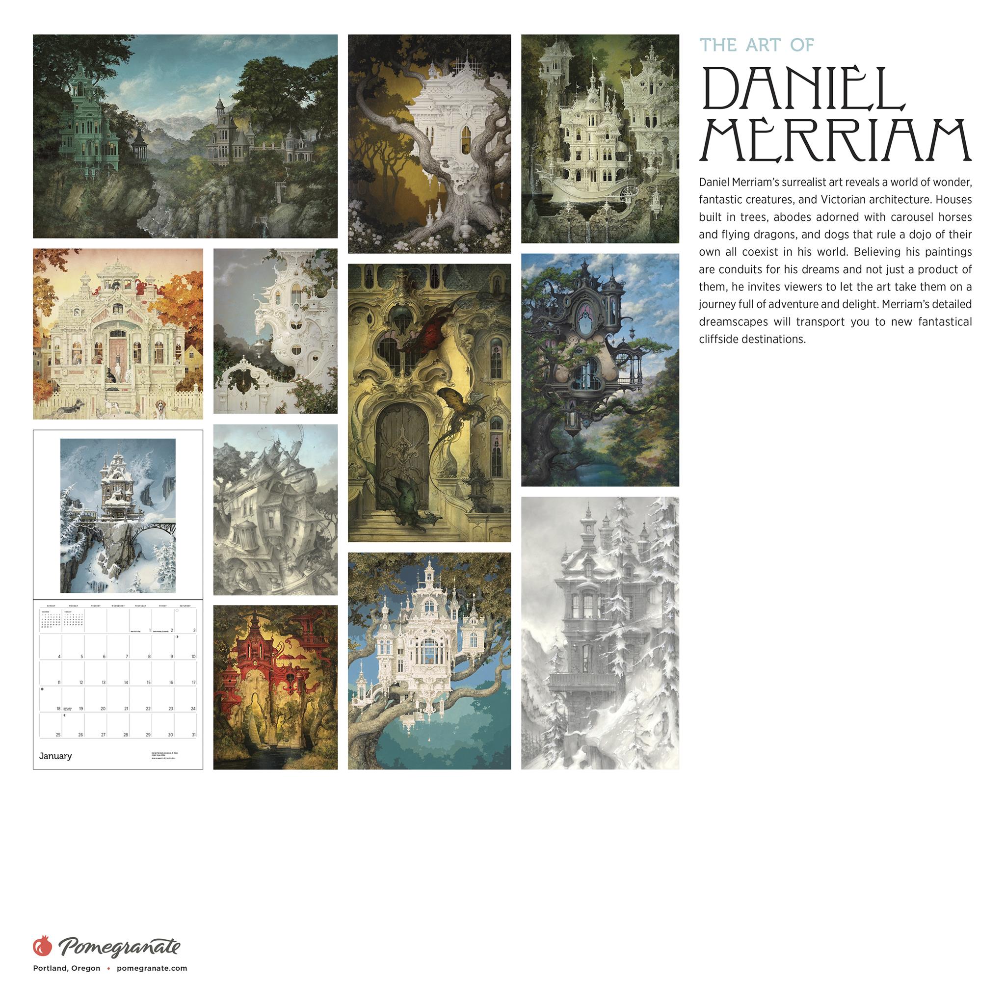 Calendrier mural 2026 de Daniel Merriam – Disponible uniquement en ligne
