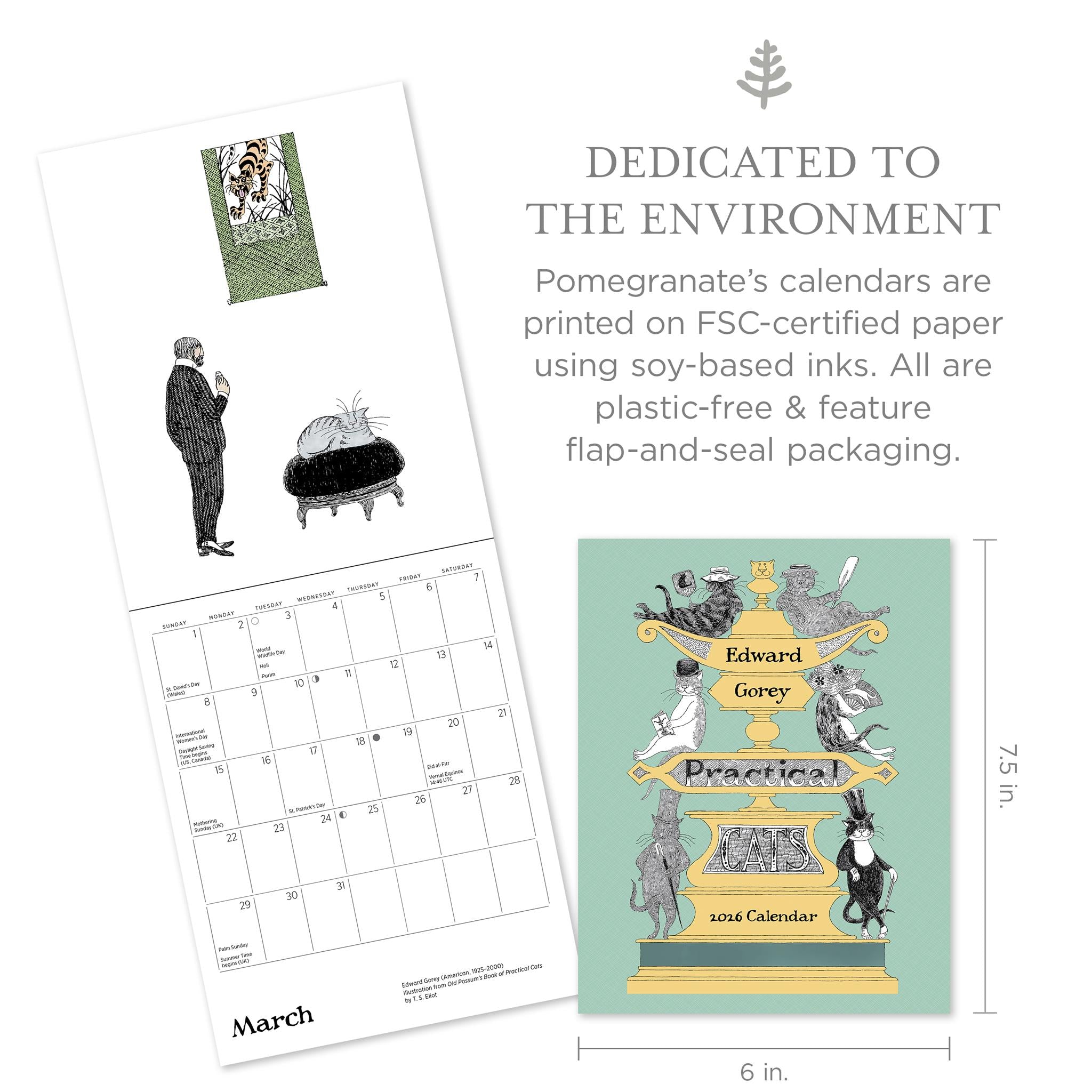 Edward Gorey 2026 Mini Calendar - Online Only