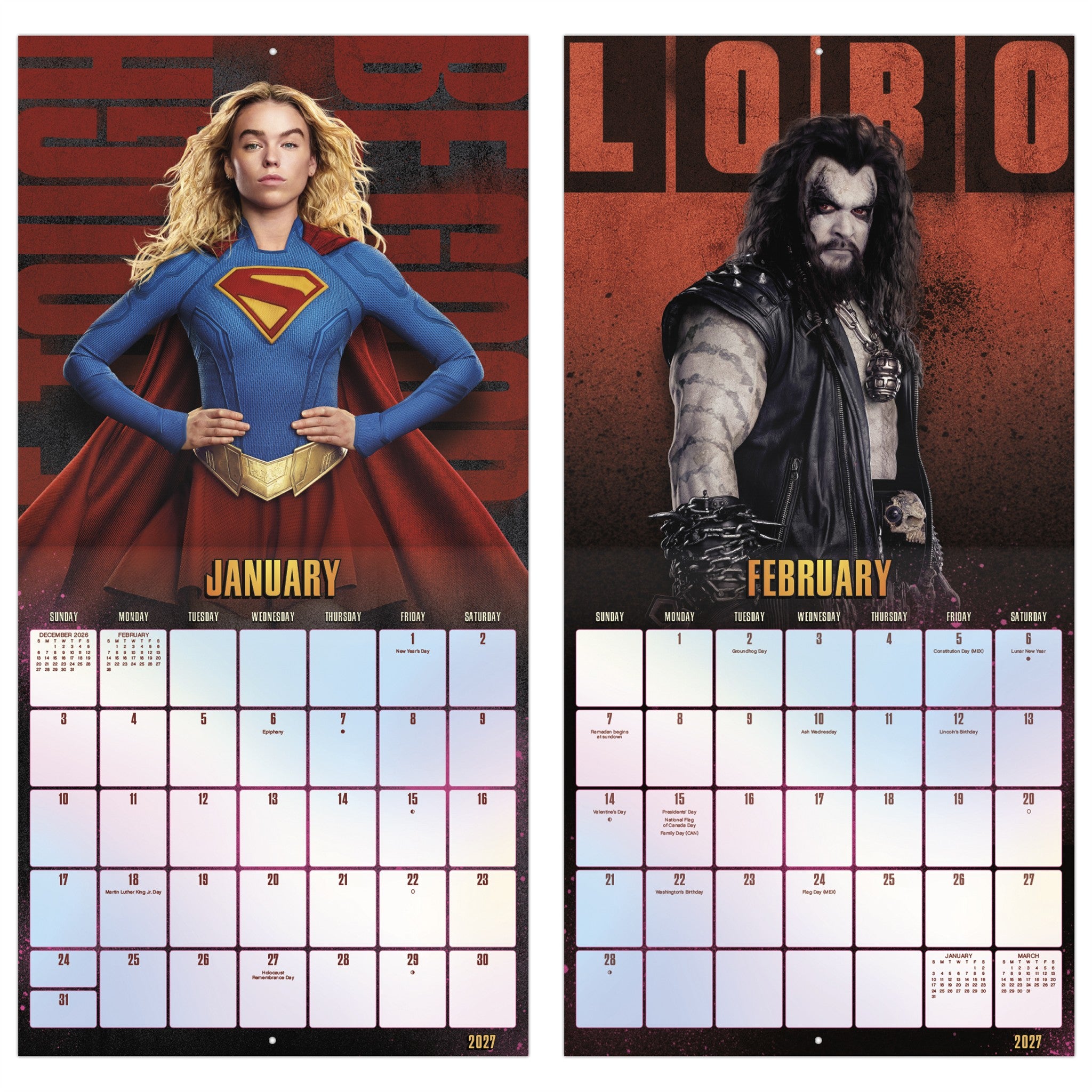 Supergirl: Woman of Tomorrow 2027 Wall Calendar