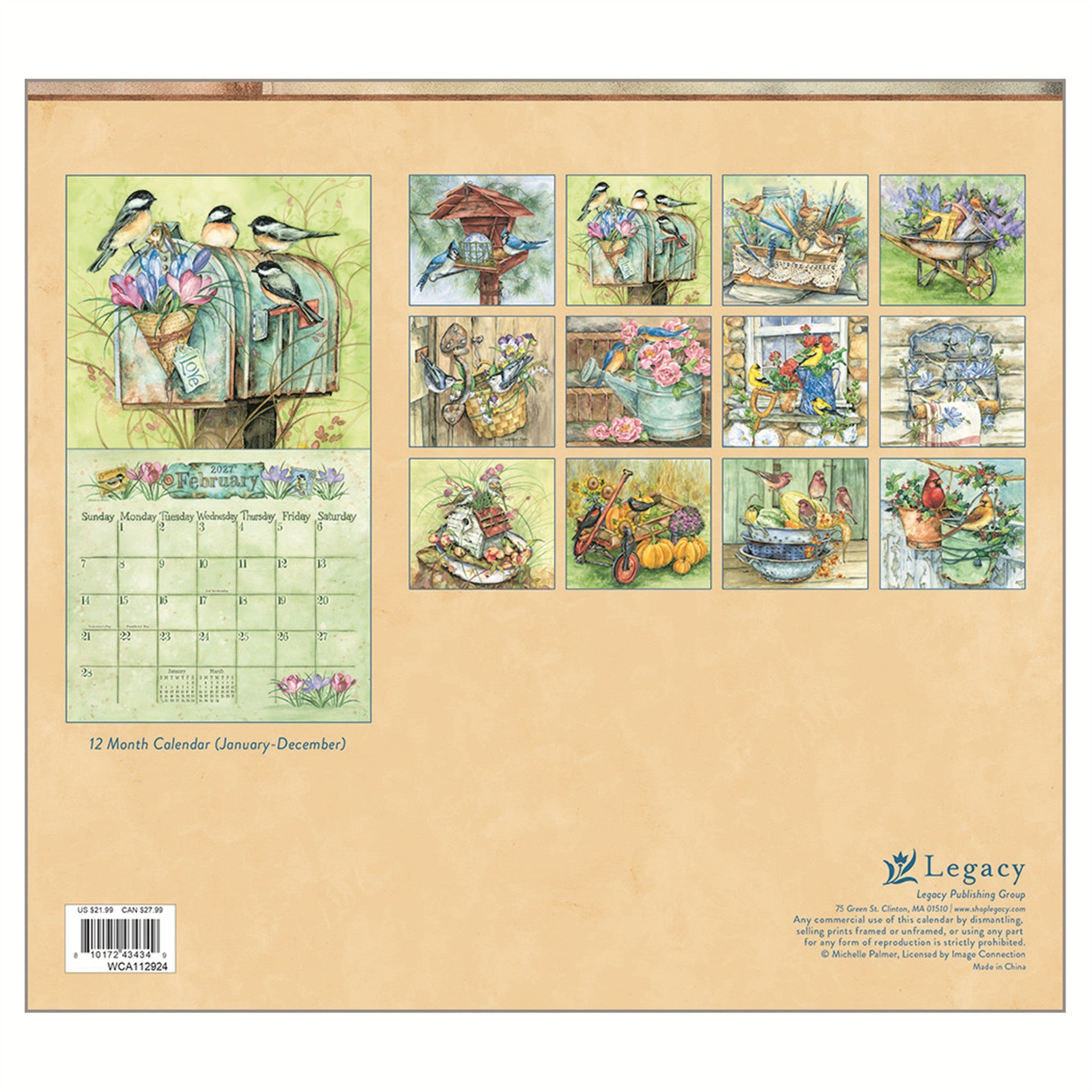 Calendrier mural 2027 Outside My Window - En ligne seulement