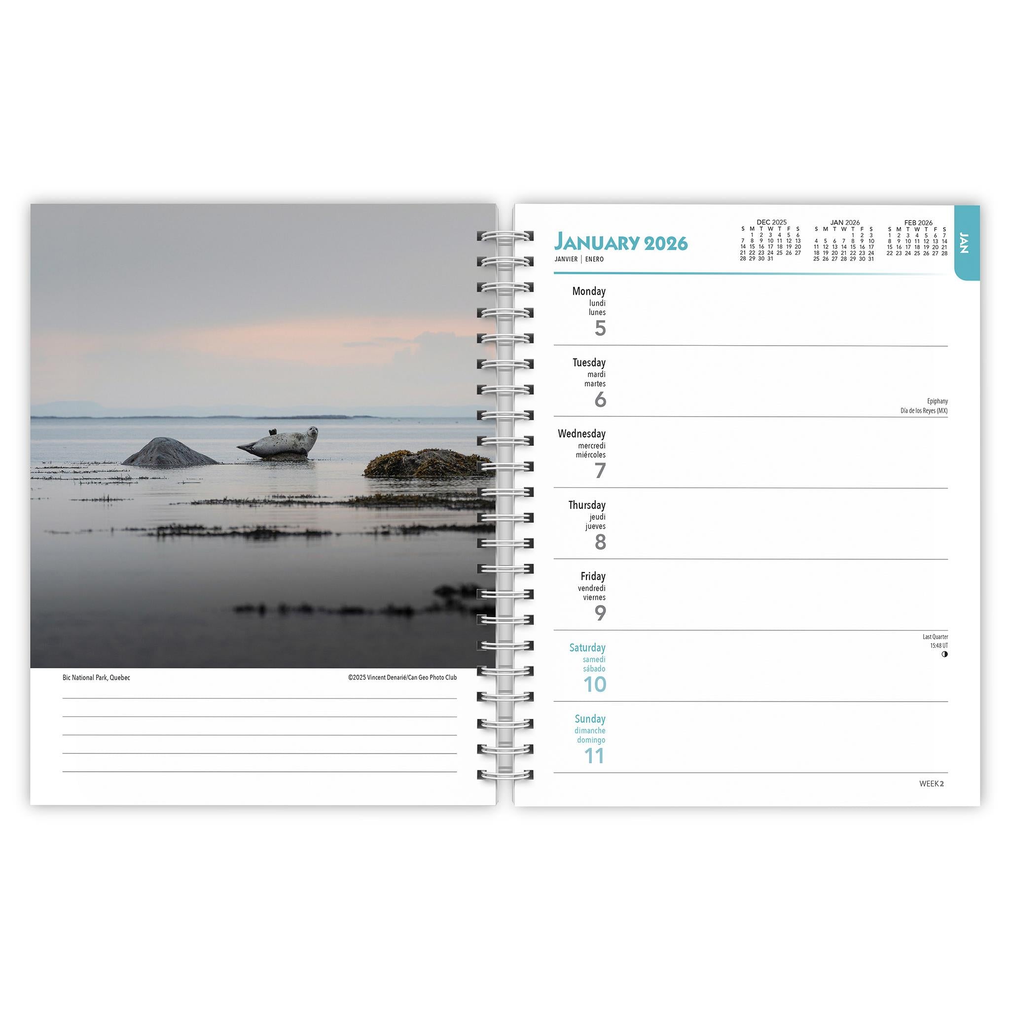 Canadian Geographic Wilderness Canada 2026 Engagement Calendar