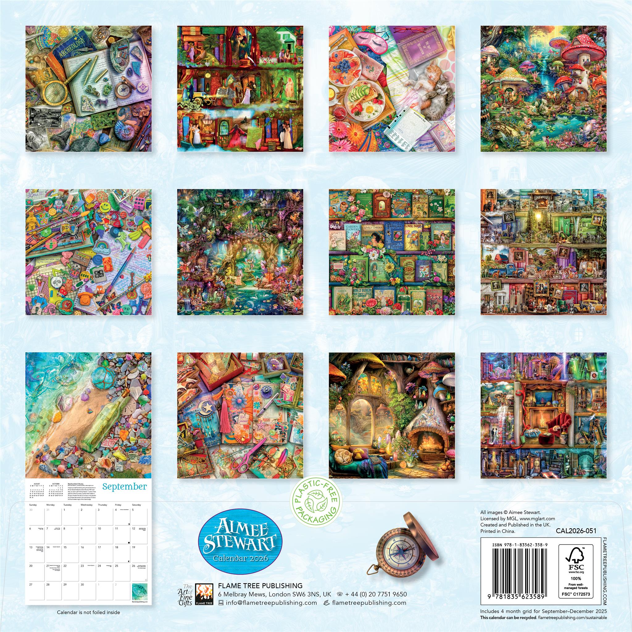 Calendrier mural Aimee Stewart 2026 - Disponible uniquement en ligne