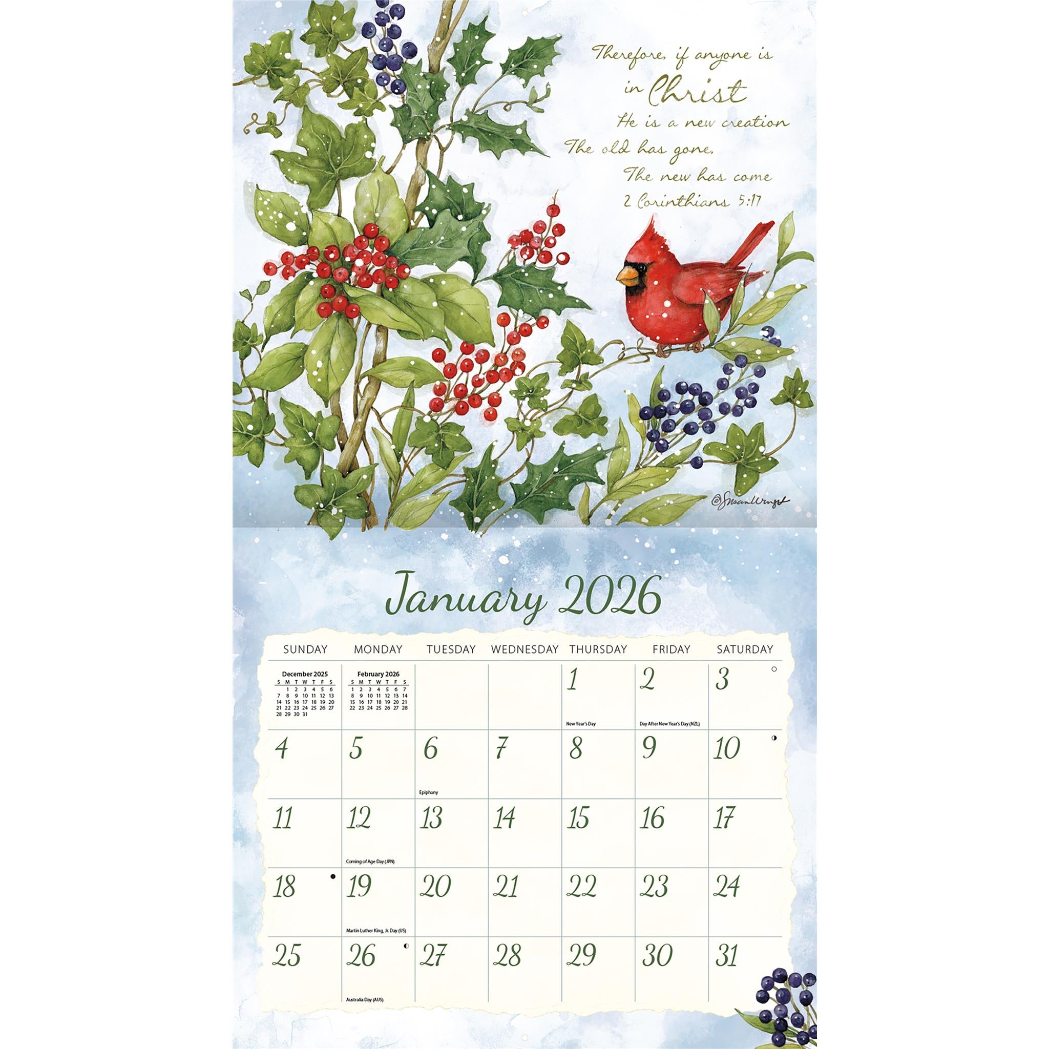 Natures Grace 2026 Wall Calendar