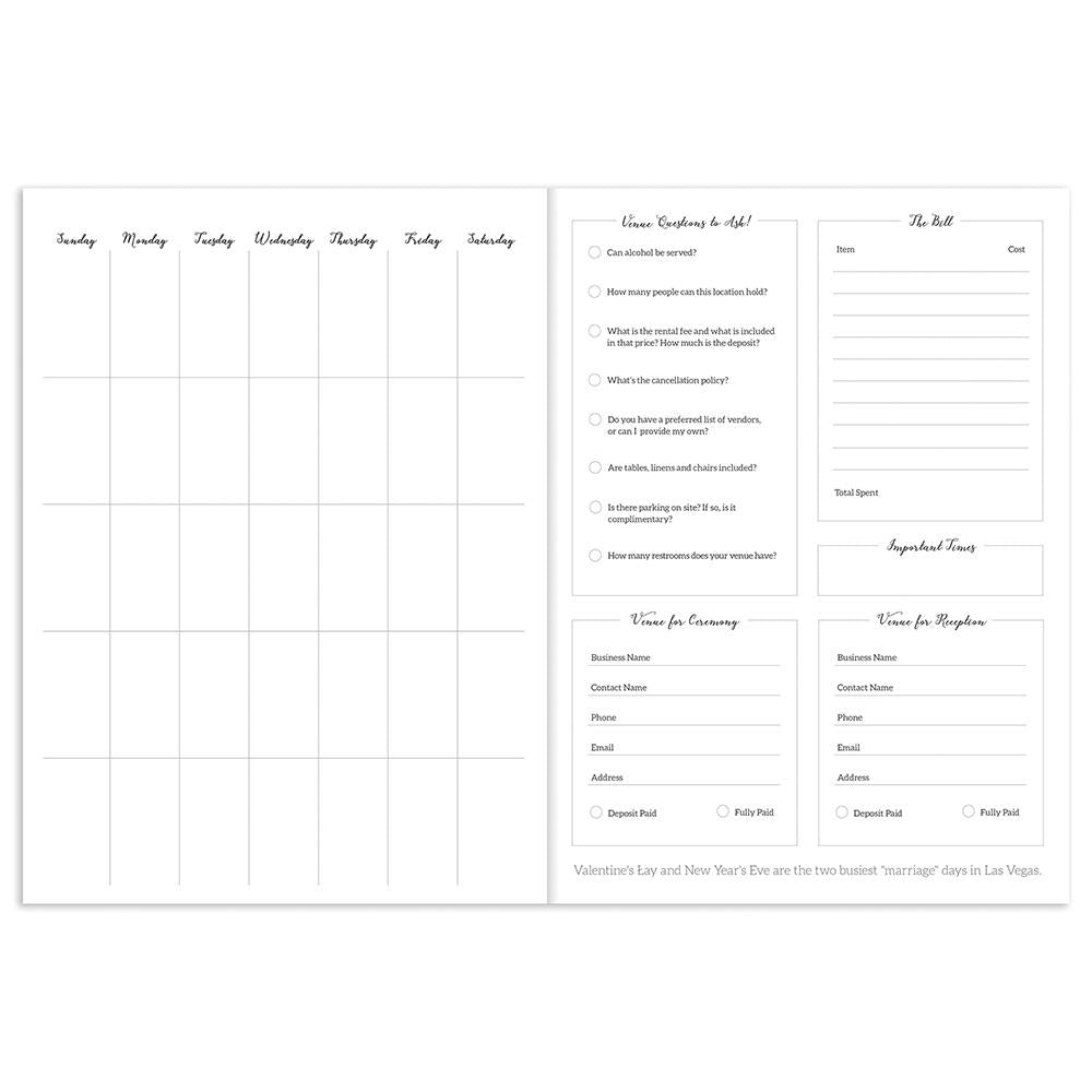 Woah Wedding Undated Planner