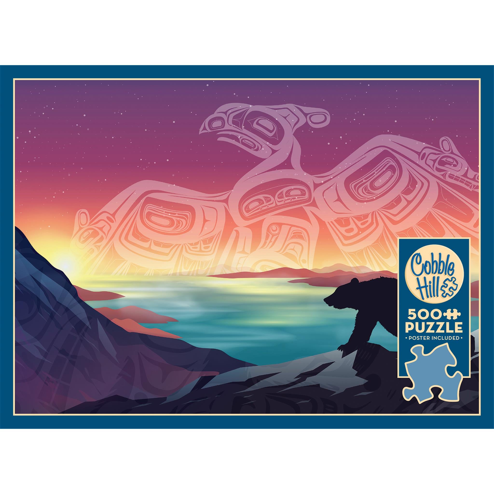 Crossings : Puzzle de 500 pièces Thunderbird et Bear, Cobble Hill