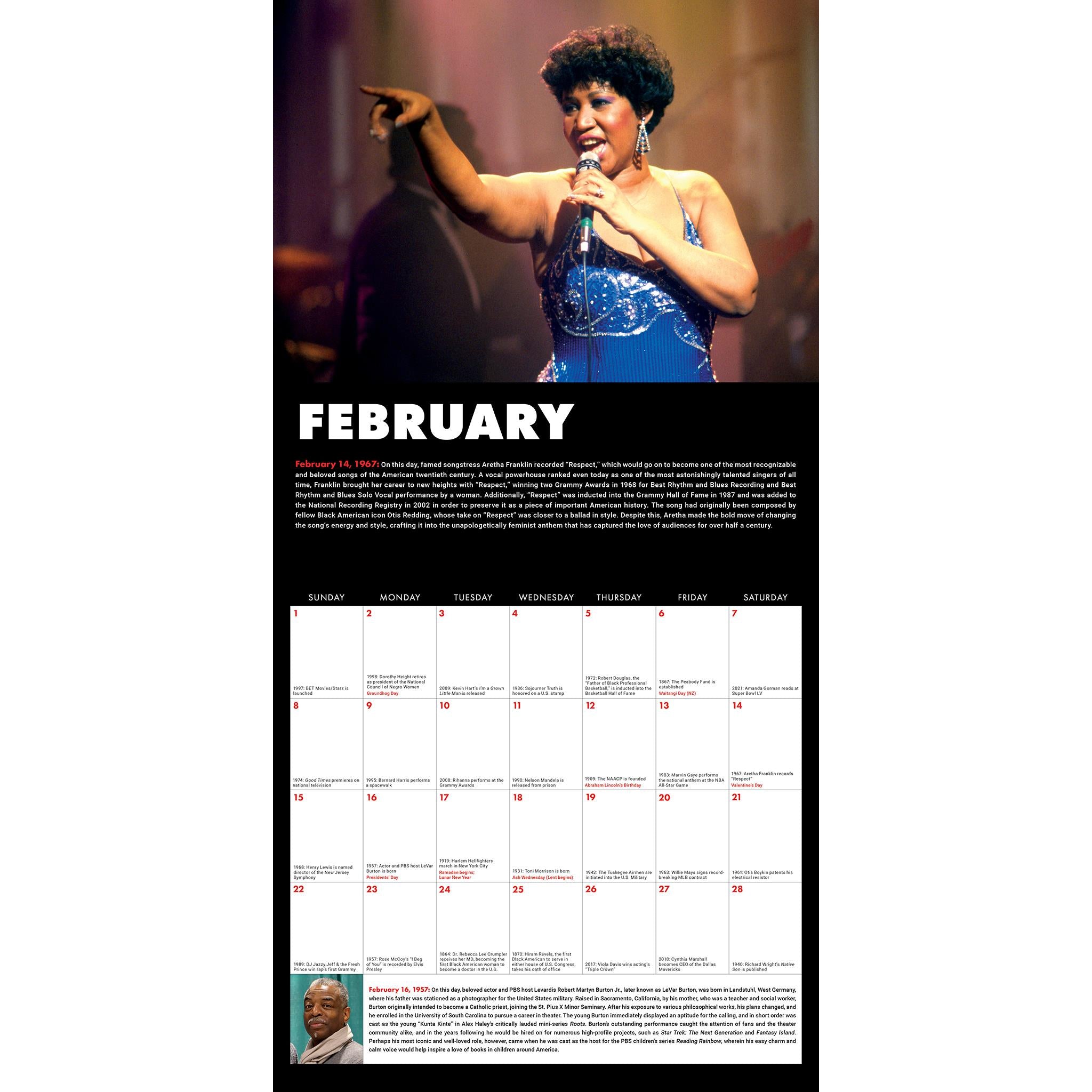 Calendrier mural 2026 « Ce jour-là dans l’histoire des Noirs » - Disponible uniquement en ligne