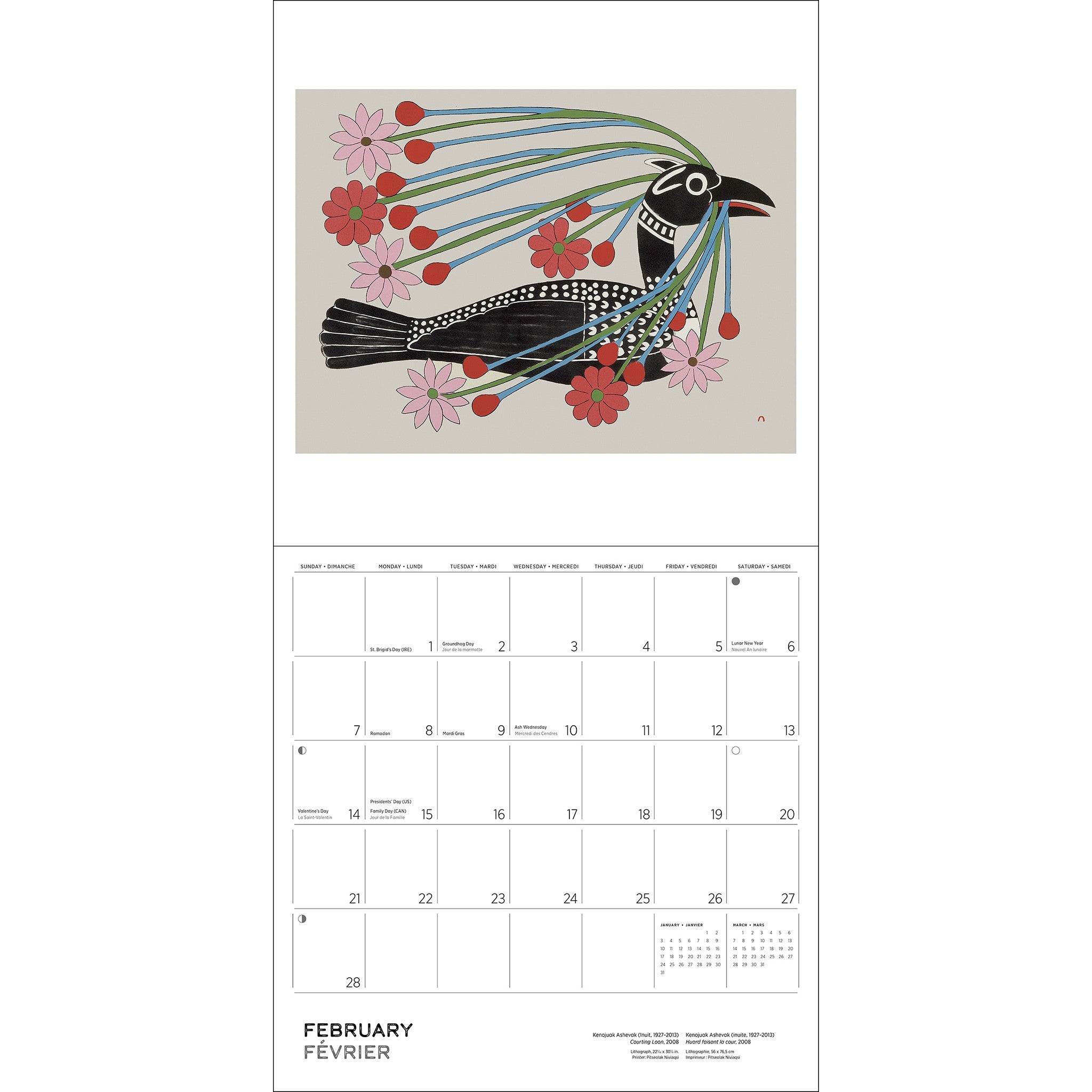 Kenojuak Ashevak 2027 Wall Calendar