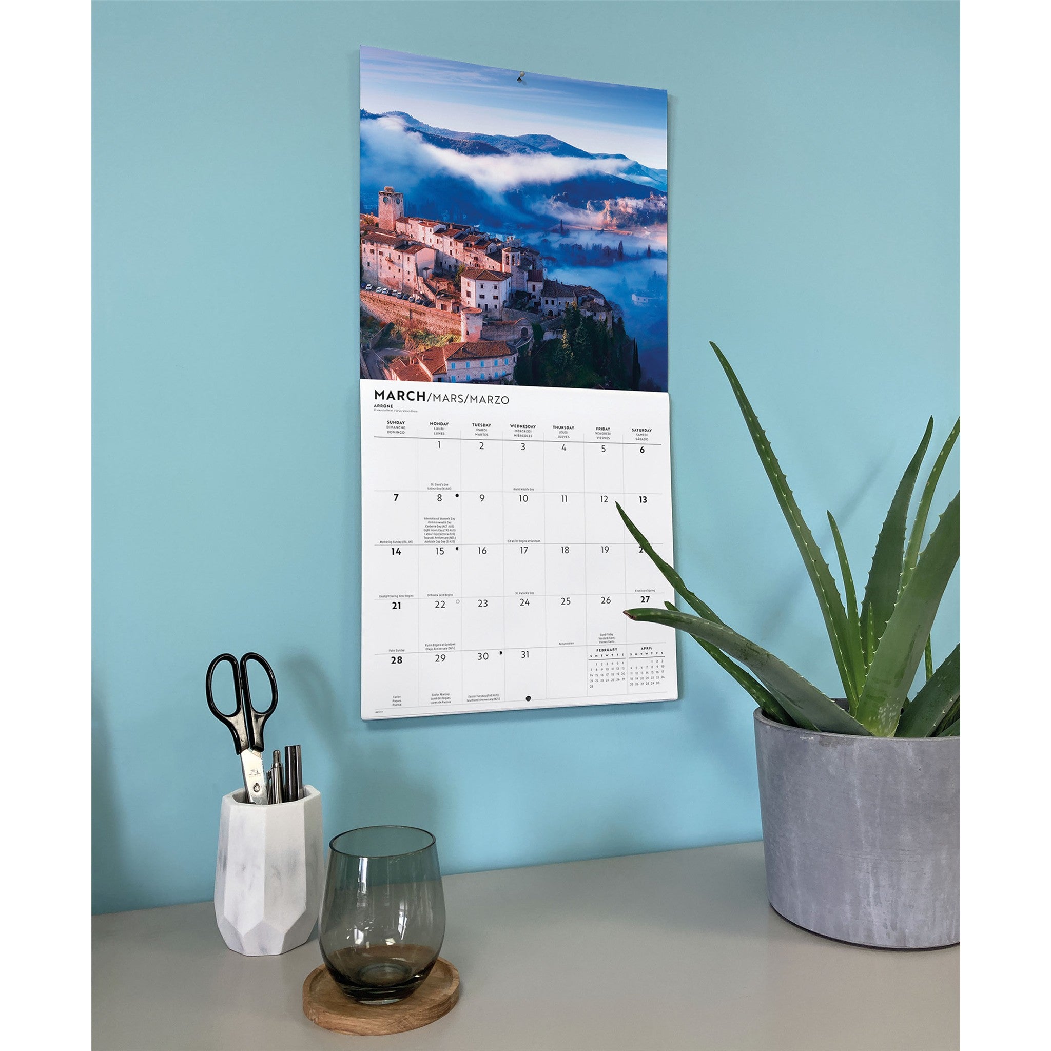 Calendrier mural Italie 2027