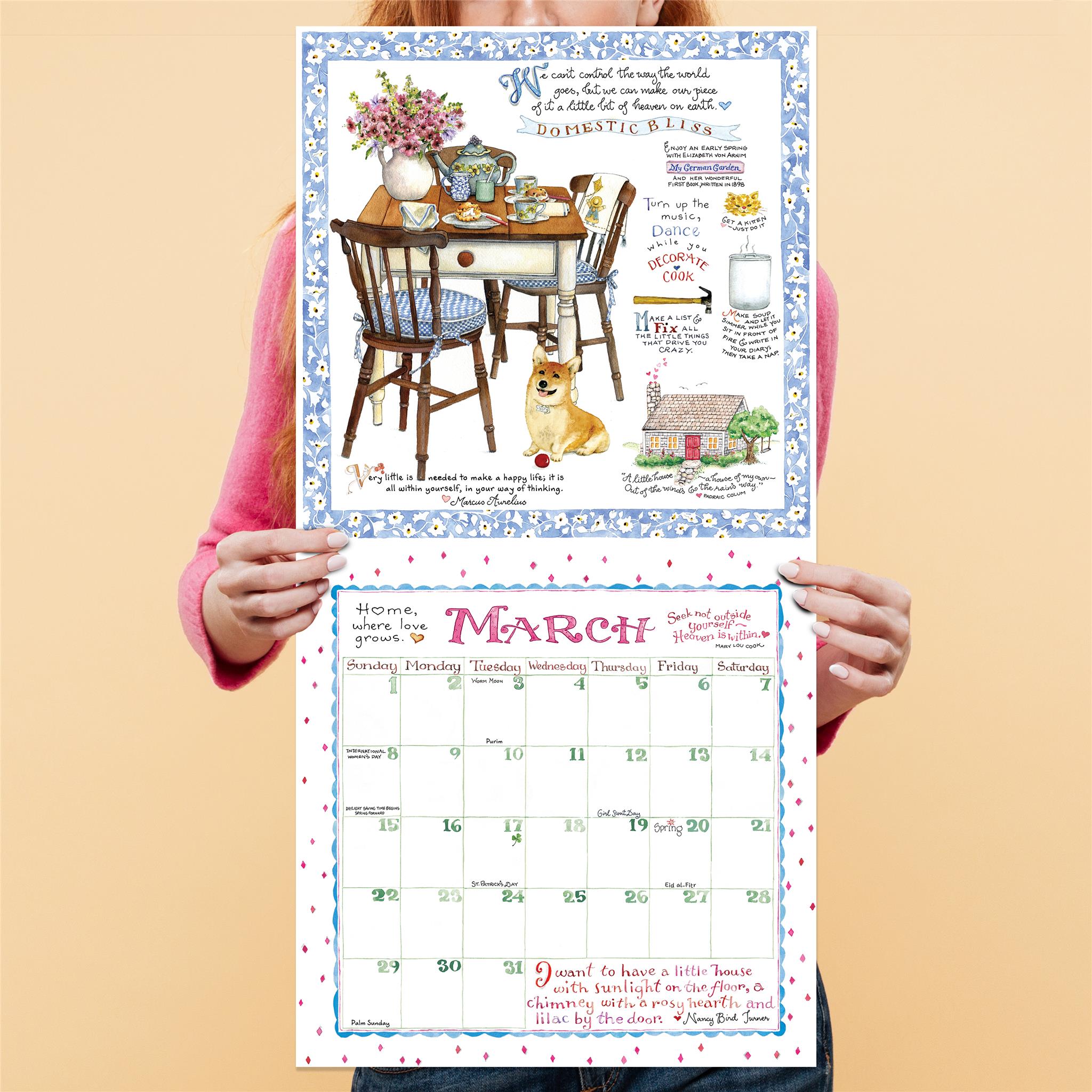 Calendrier mural Susan Branch 2026 - Disponible uniquement en ligne