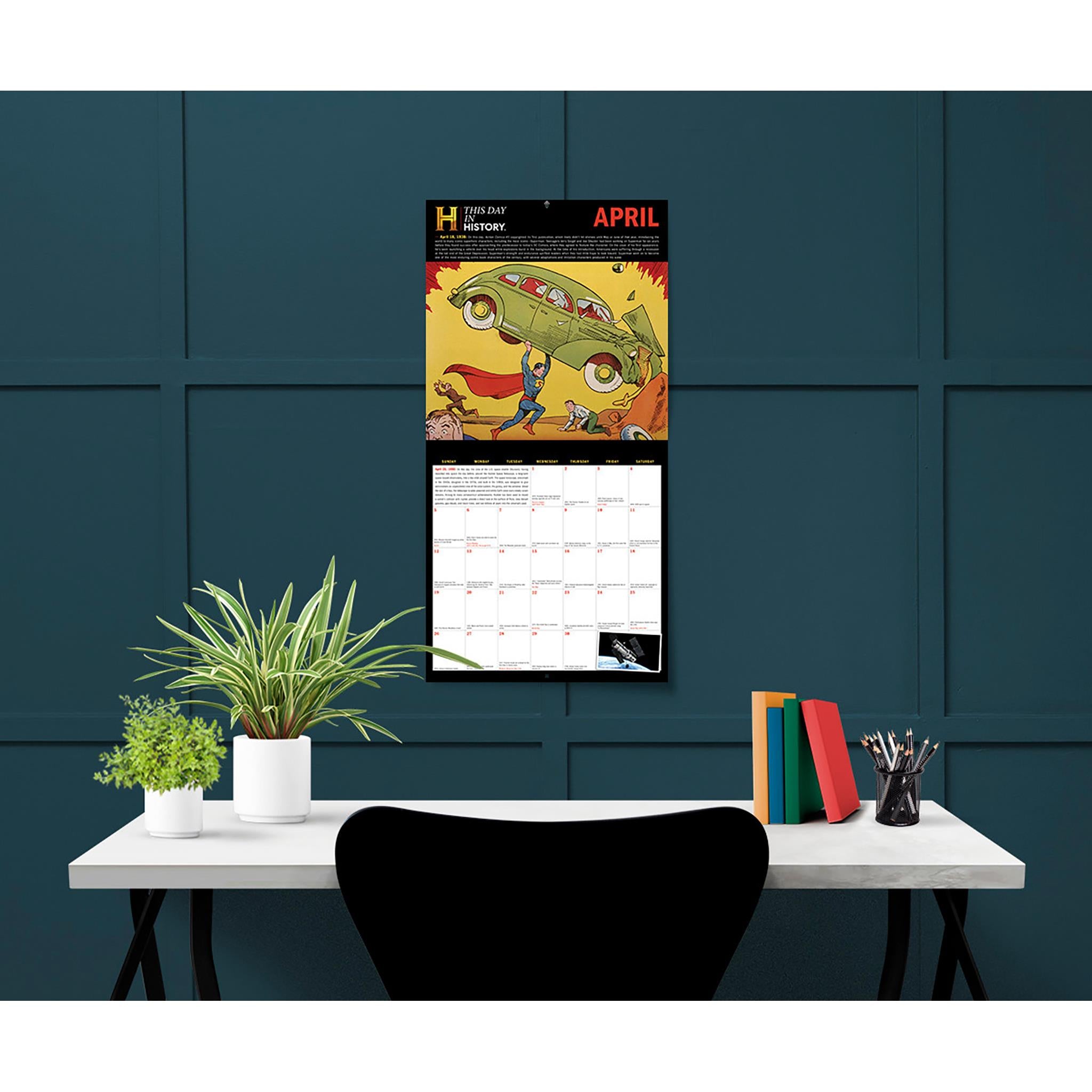 Calendrier mural 2026 de History Channel : Ce jour-là dans l'histoire