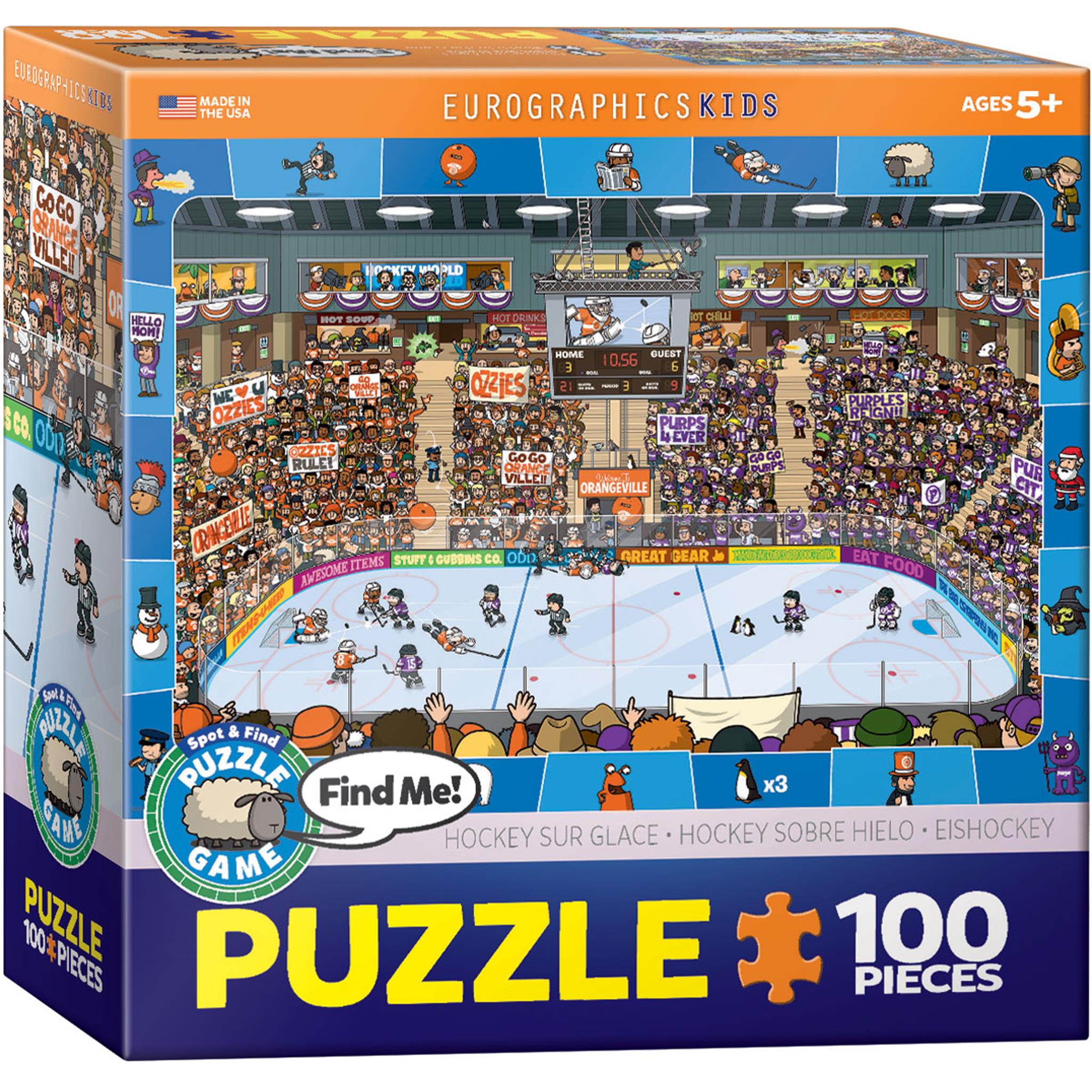 Jeu de hockey « Où est le mien ? » - Puzzle de 100 pièces
