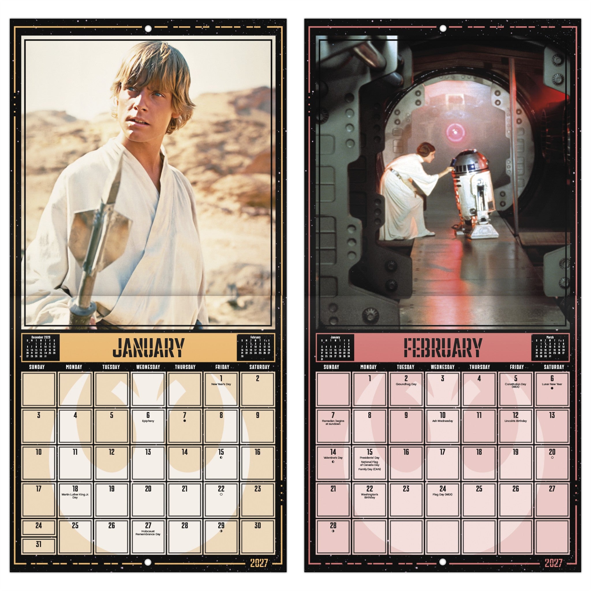 Star Wars 2027 Mini Calendar