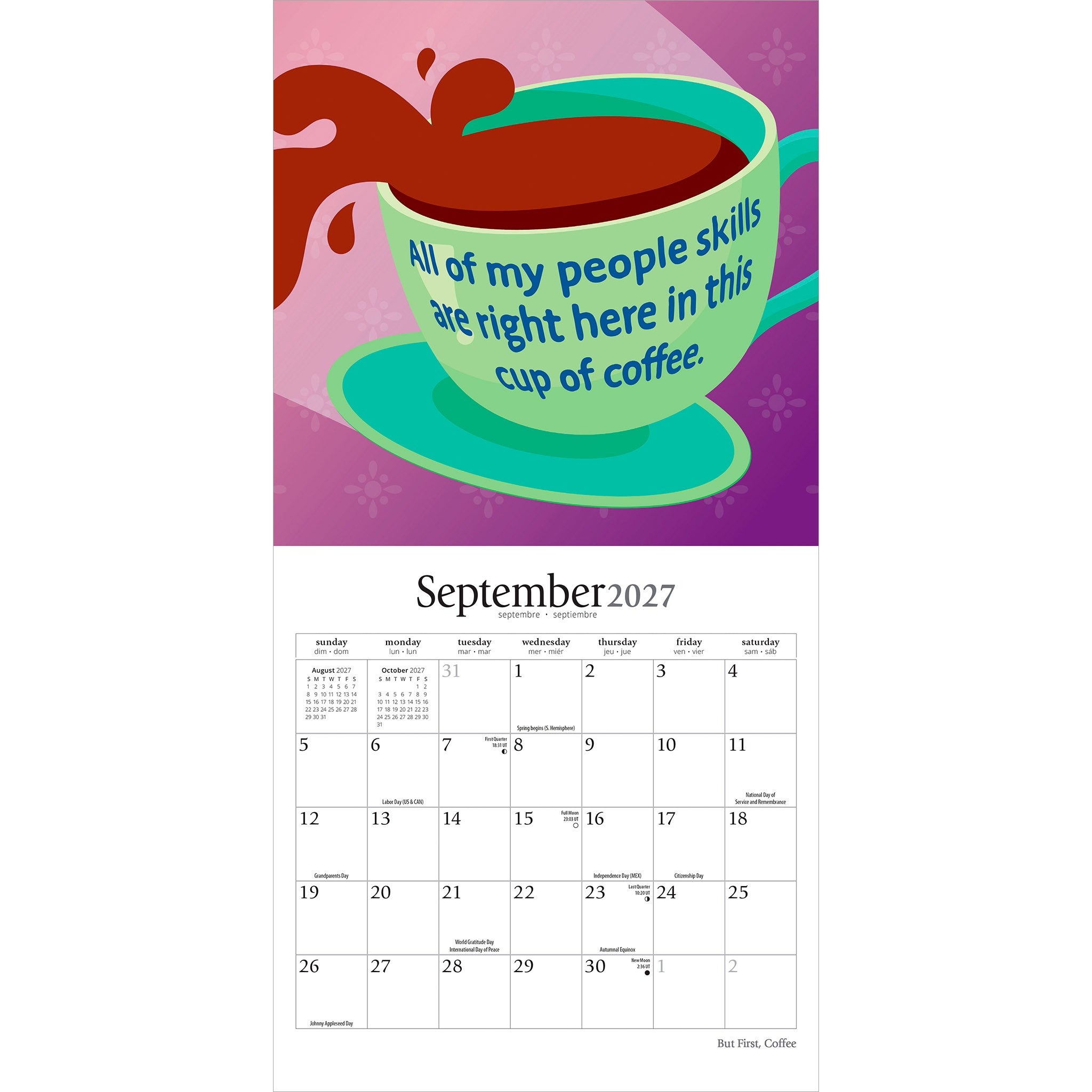 But First Coffee 2027 Mini Calendar