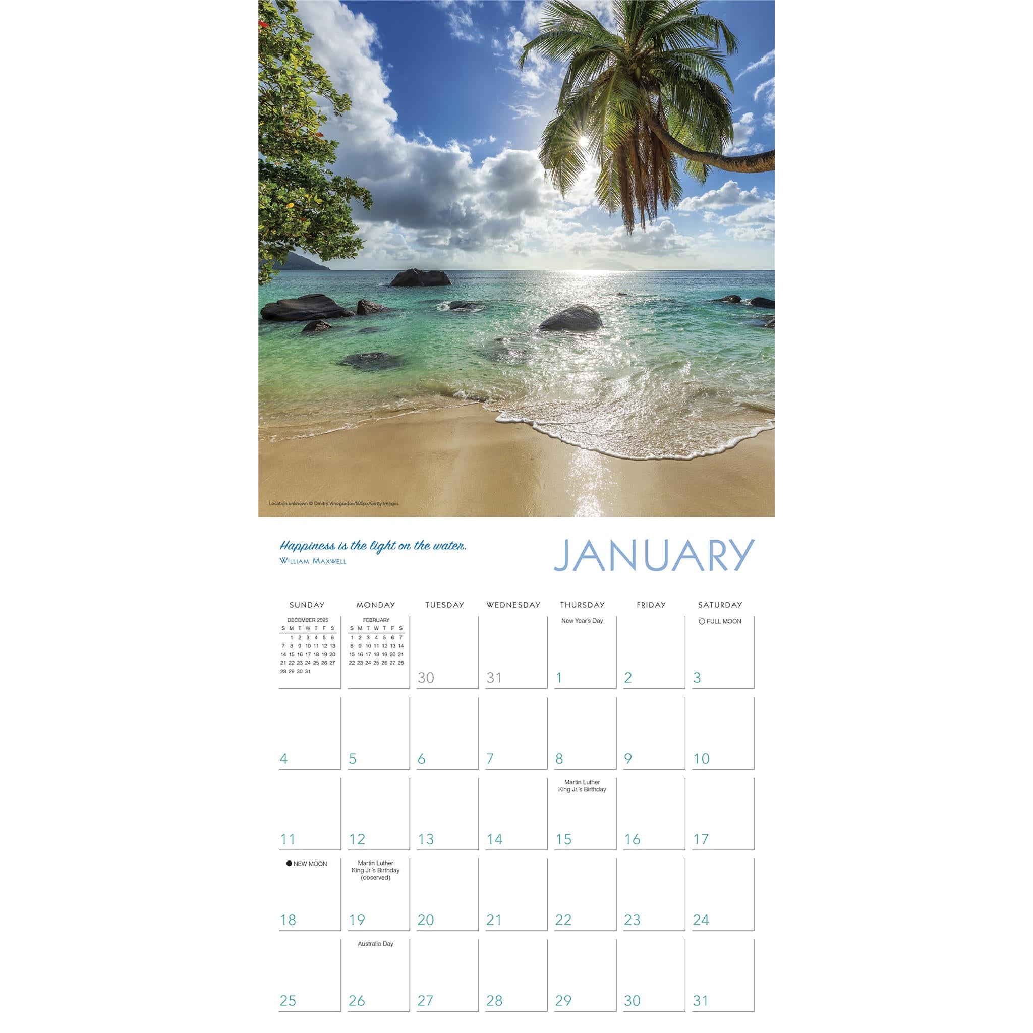 Islands In The Sun 2026 Wall Calendar