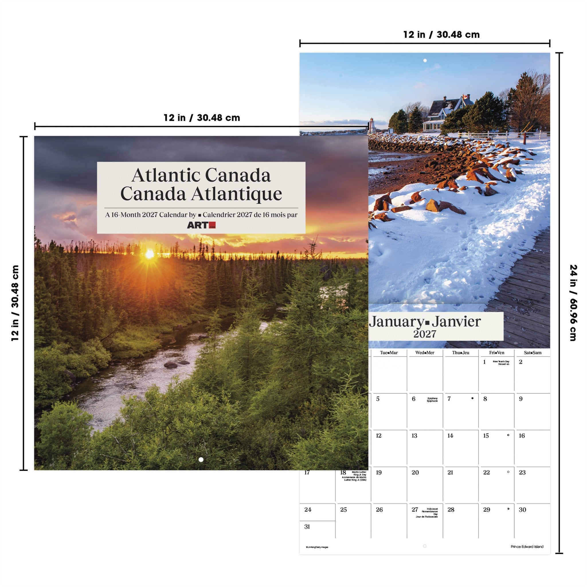 Atlantic Canada / Canada Atlantique 2027 Wall Calendar - Online Only