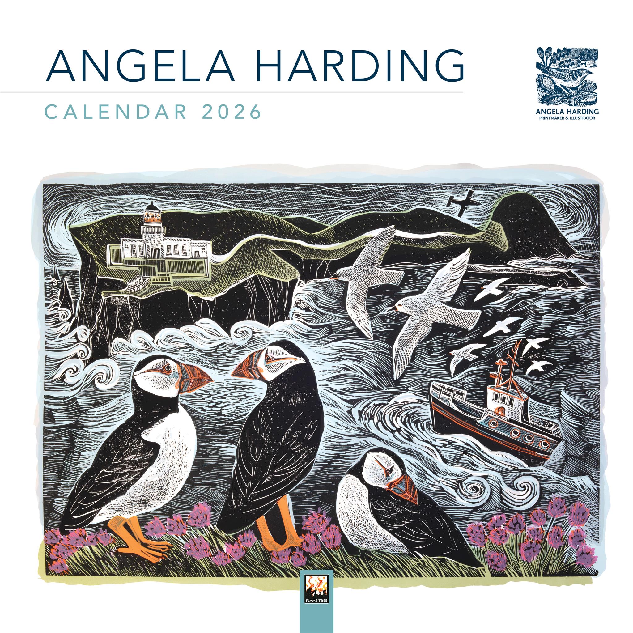 Calendrier mural Angela Harding 2026 - Disponible uniquement en ligne