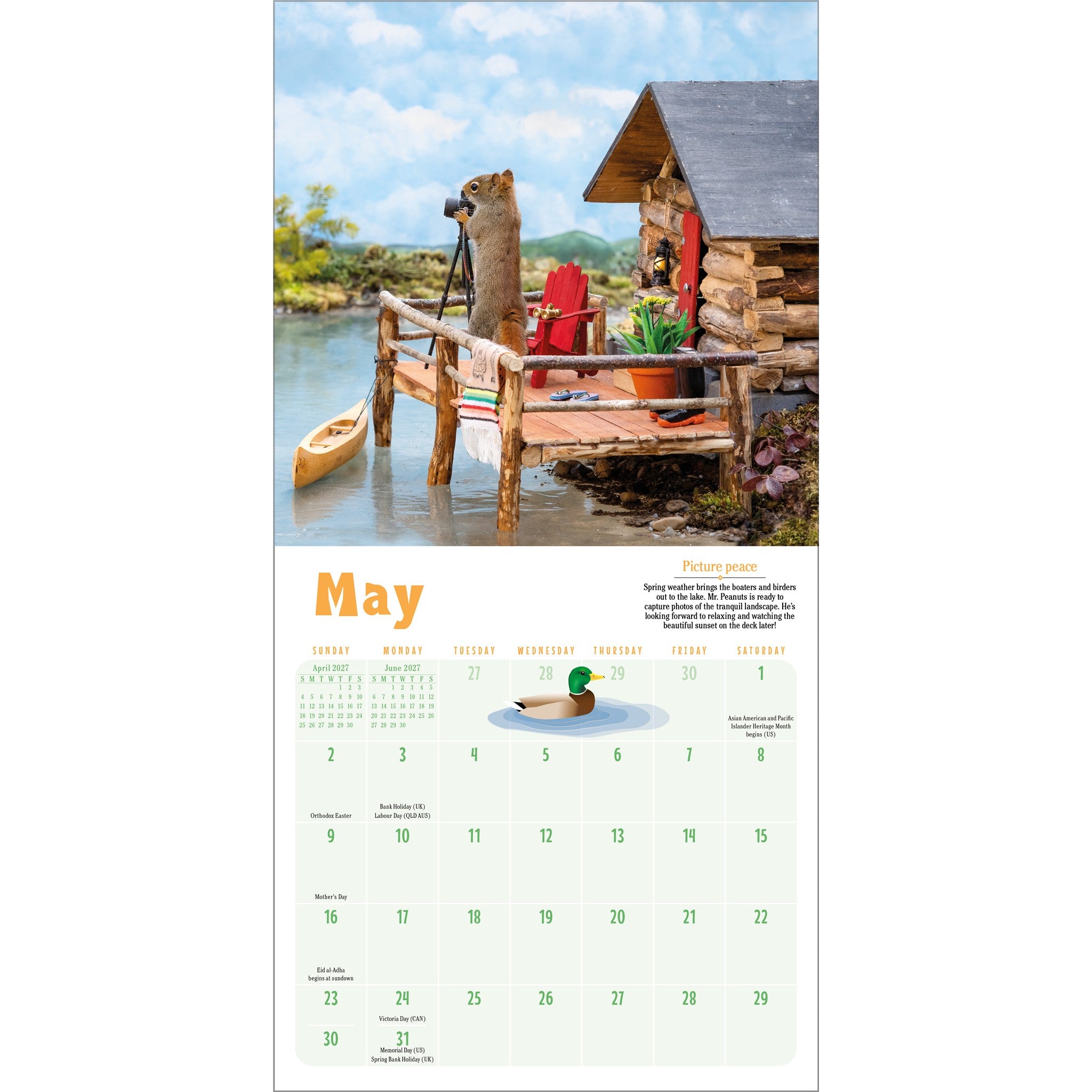 Secret Life of Squirrels Calendrier Mini 2027