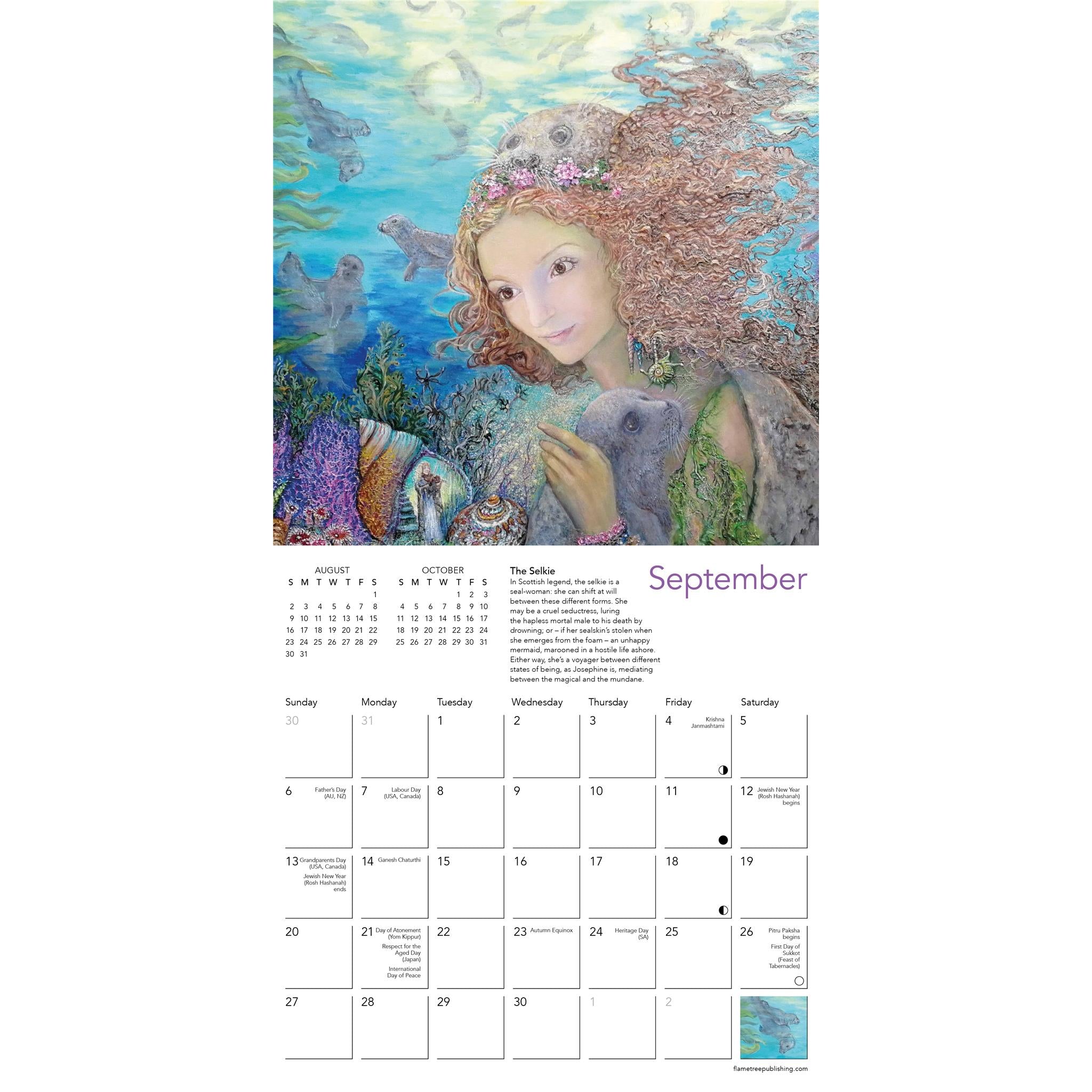 Voyages Célestes par Josephine Wall Mini-calendrier 2026