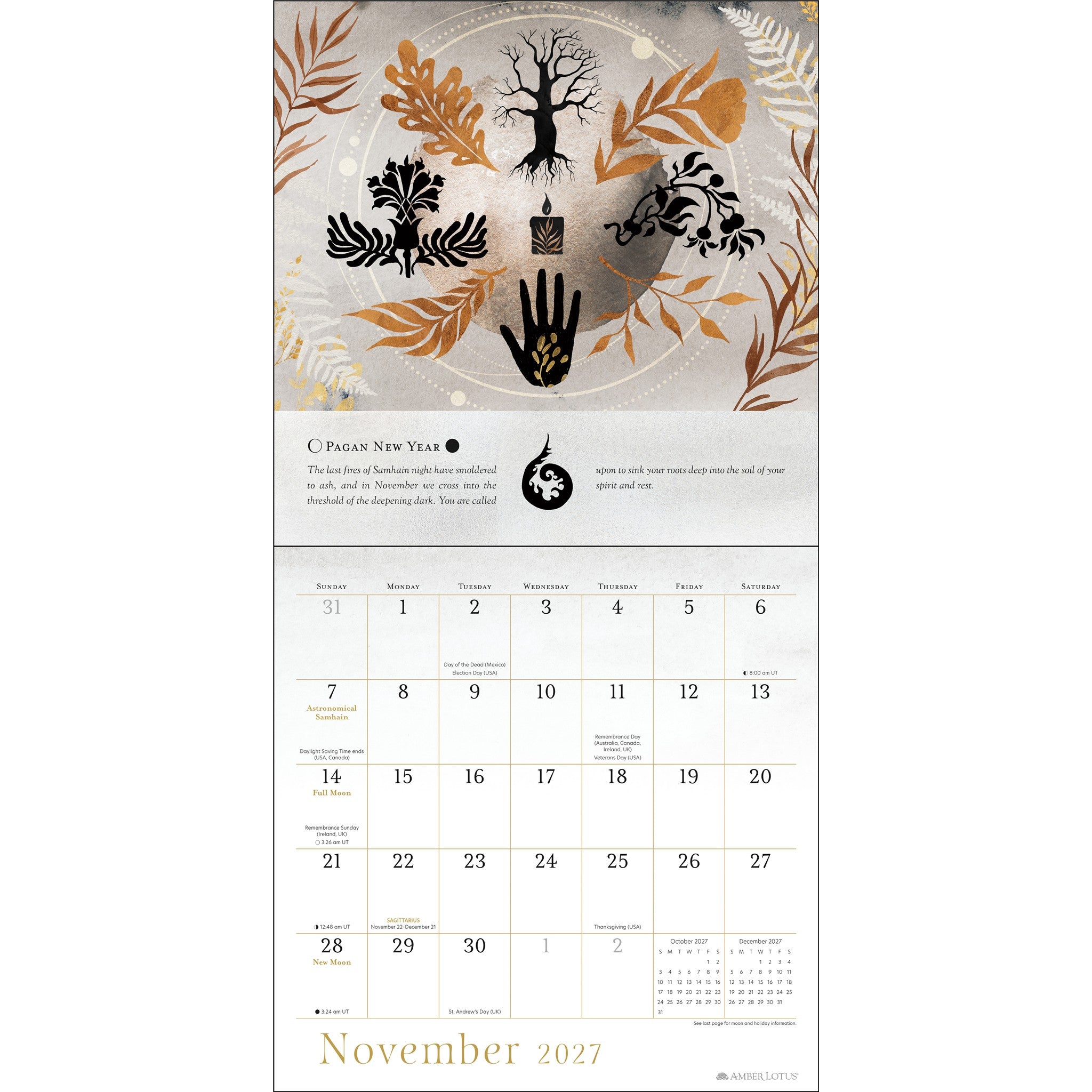 Calendrier mural L'Année de la Sorcière 2027