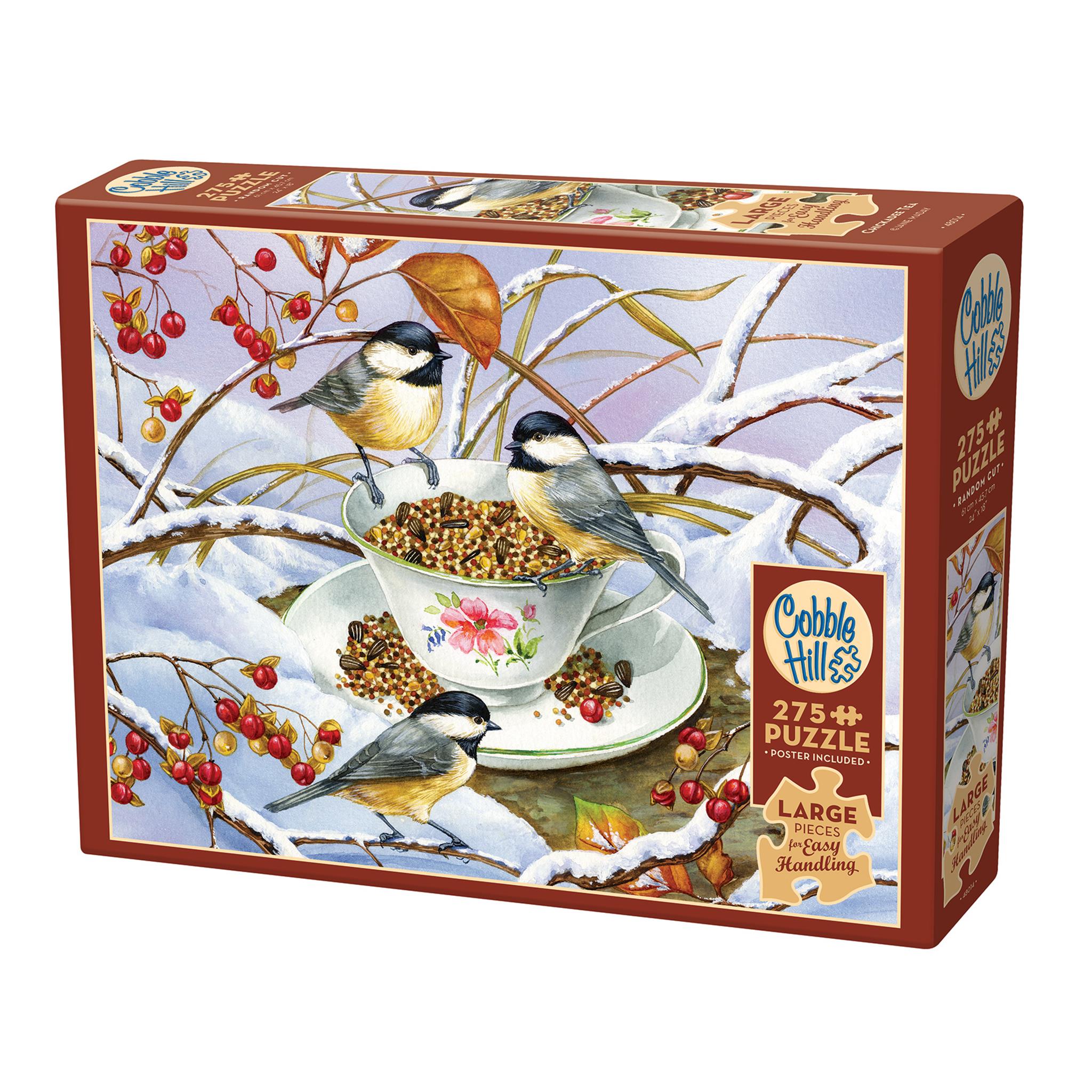 Puzzle de 275 pièces Chickadee Tea Cobble Hill