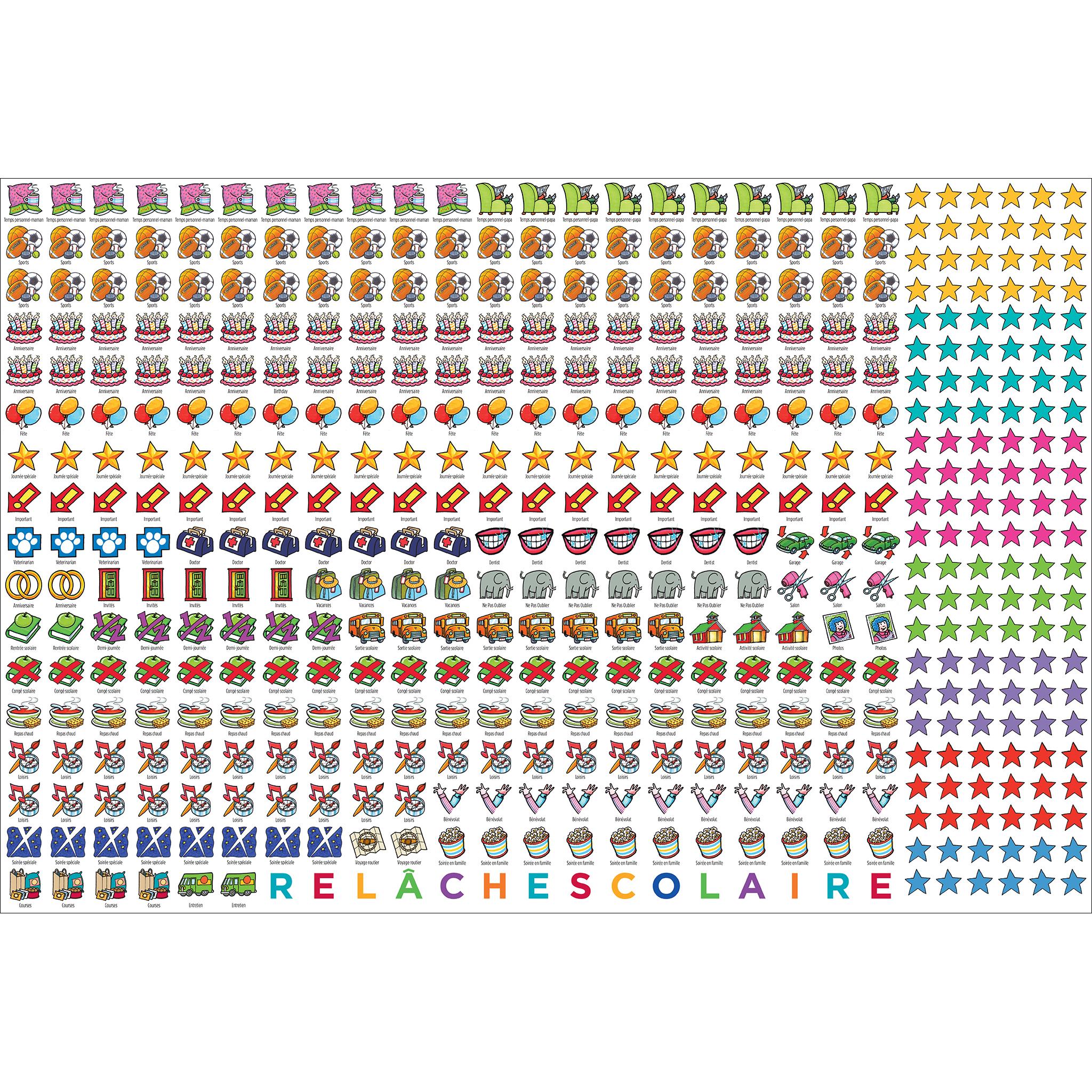 Calendrier mural Memo Frigo 2025-2026 (français)