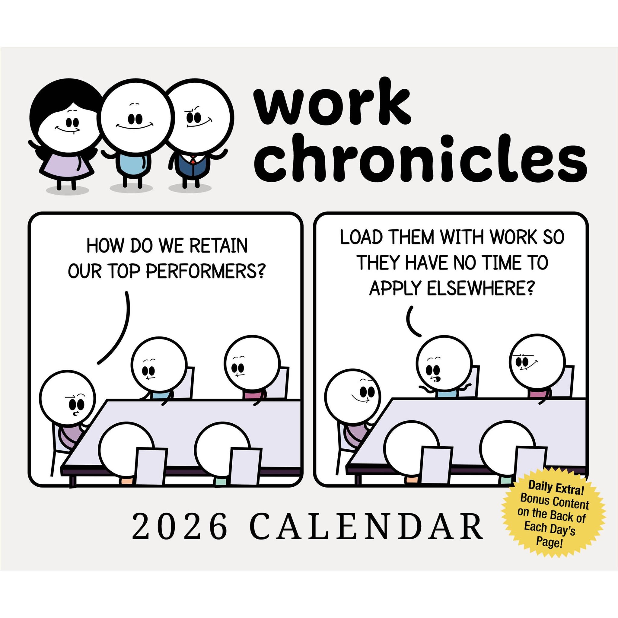 Calendrier de la boîte Work Chronicles 2026