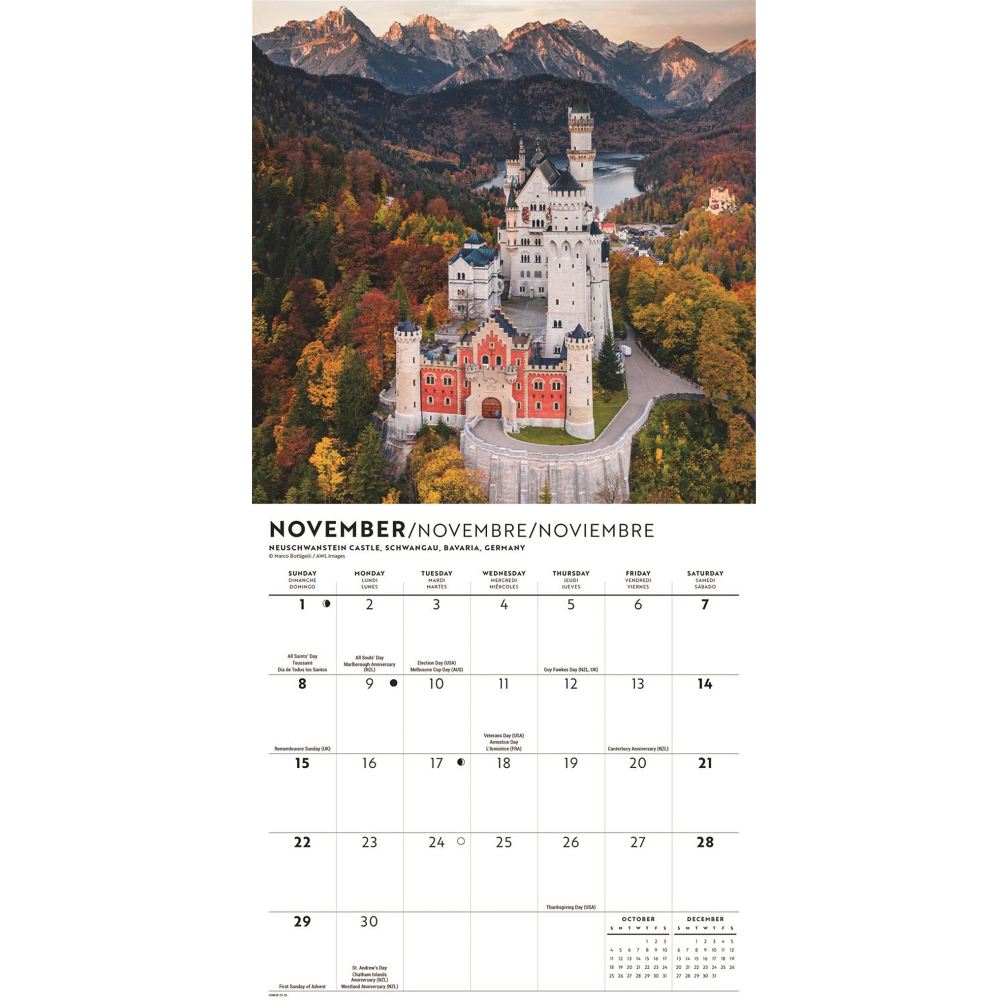 Passport To The World 2026 Mini Calendar