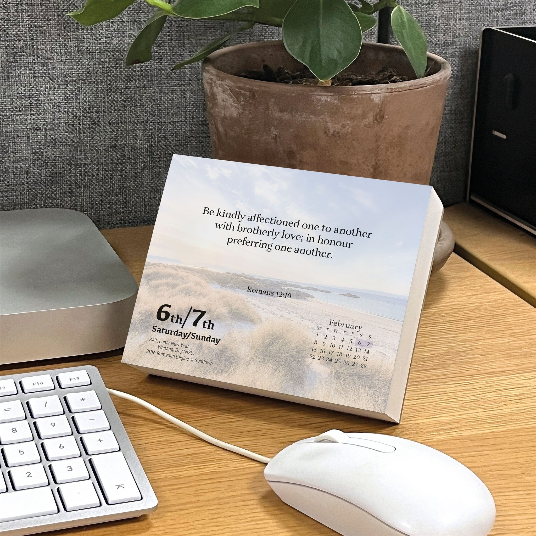 Calendrier de bureau 2027 : Versets bibliques