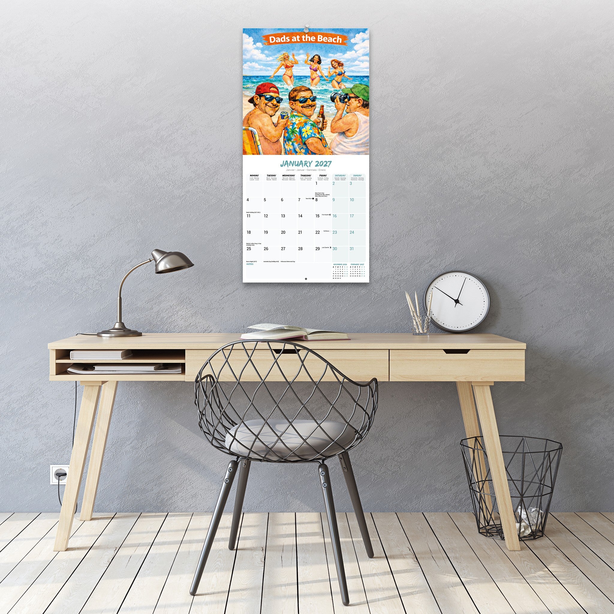 The Dad Bod Appreciation Society Exclusive 2027 Wall Calendar
