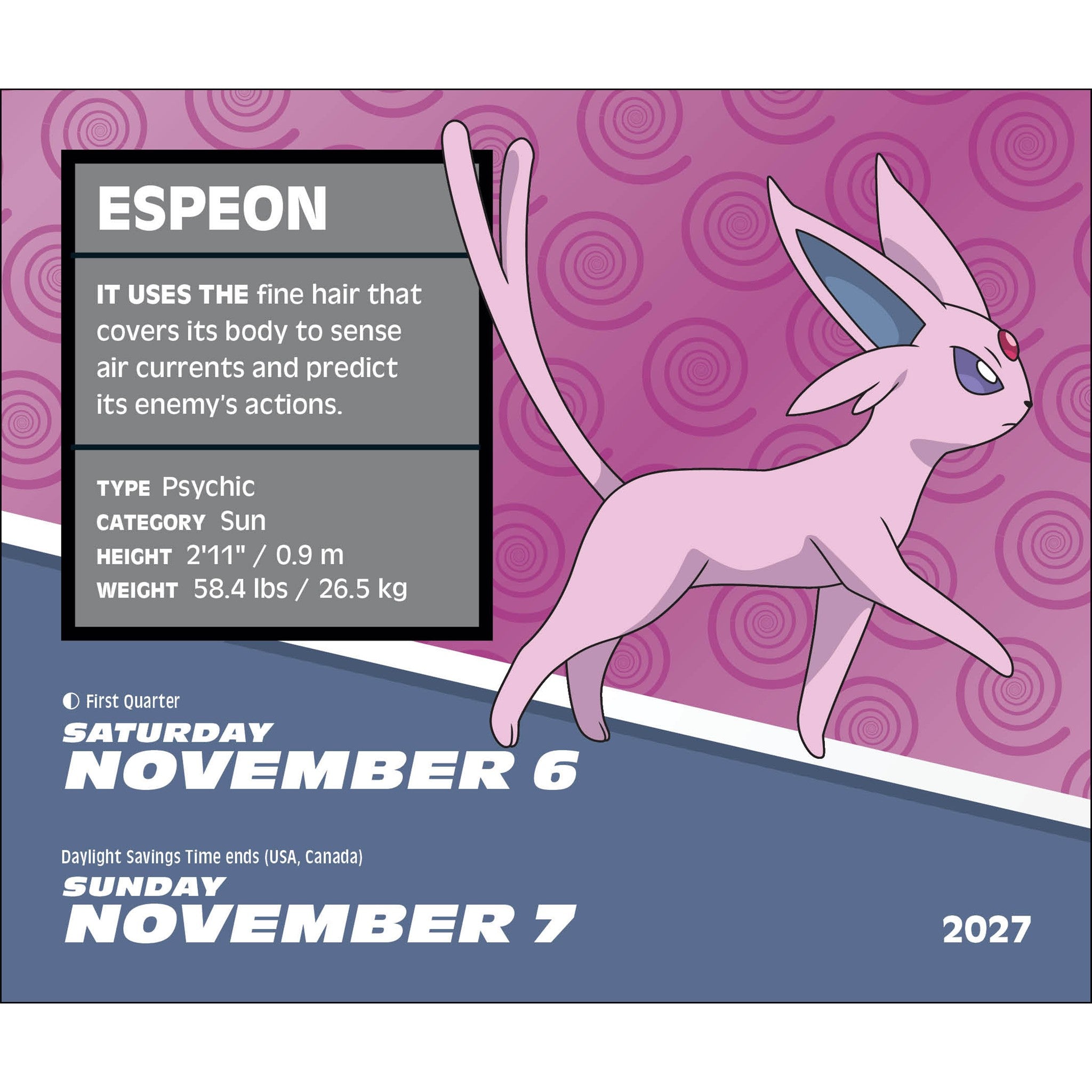 Pokémon 2027 Box Calendar