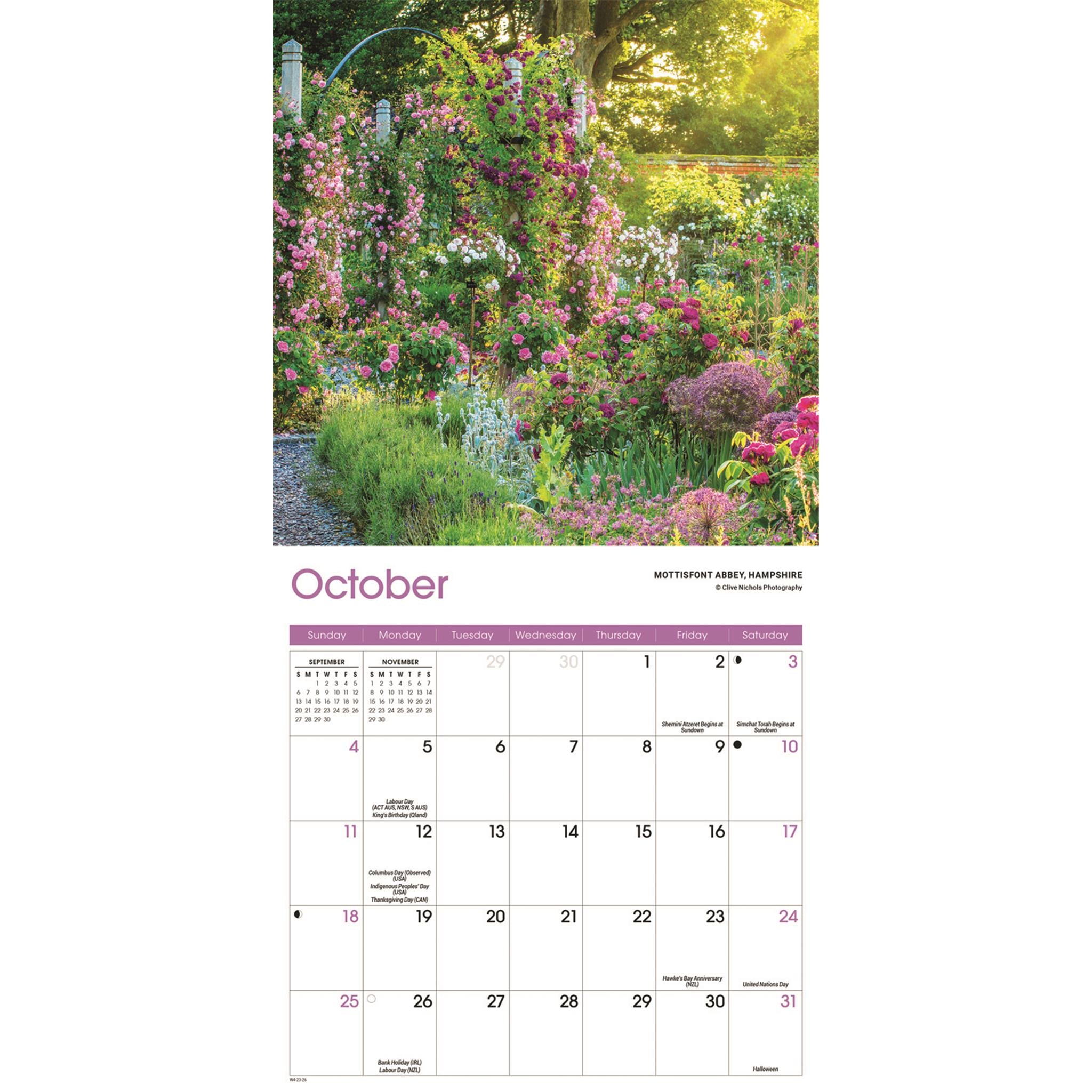 Gardens 2026 Mini Calendar