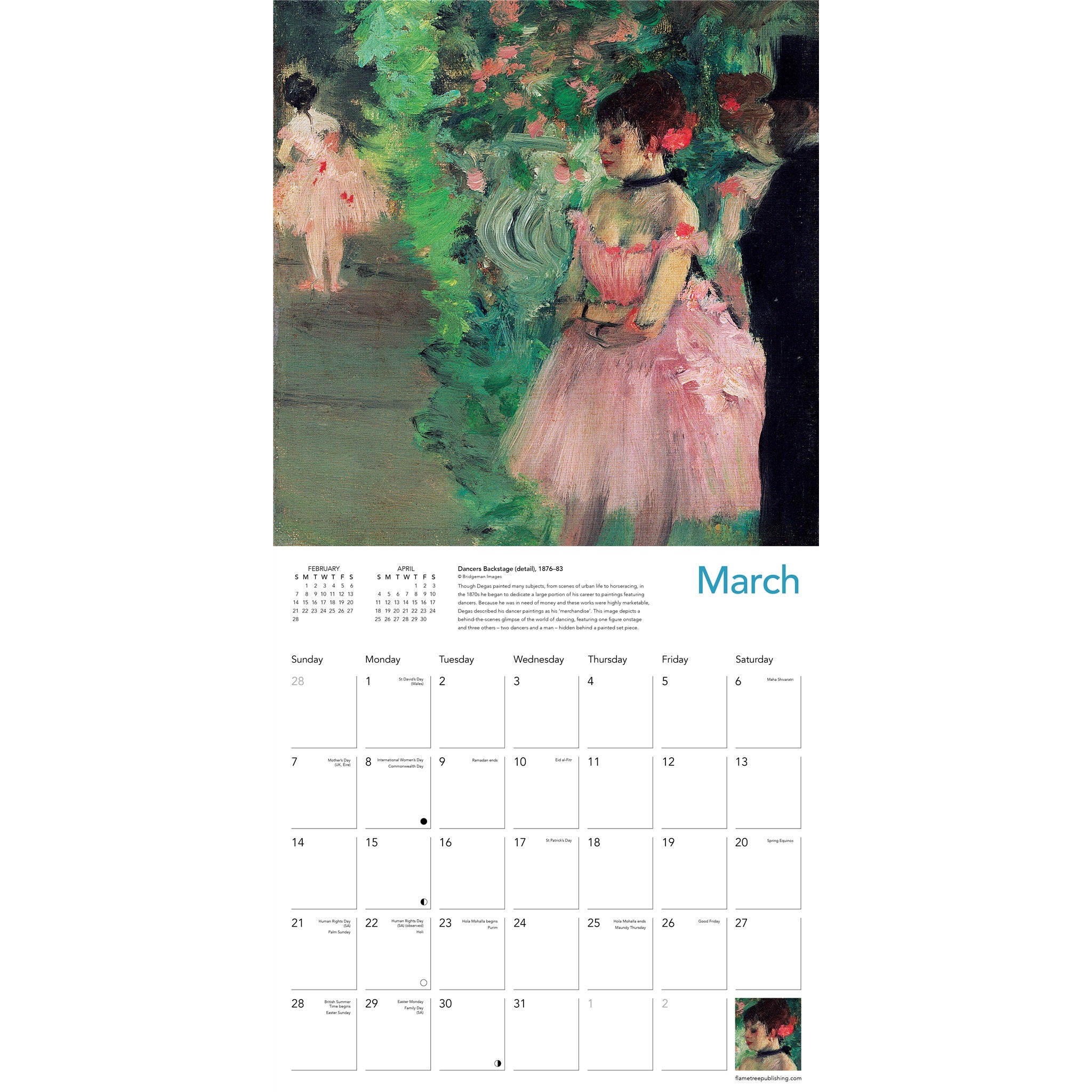 Degas' Dancers 2027 Wall Calendar - Online Only