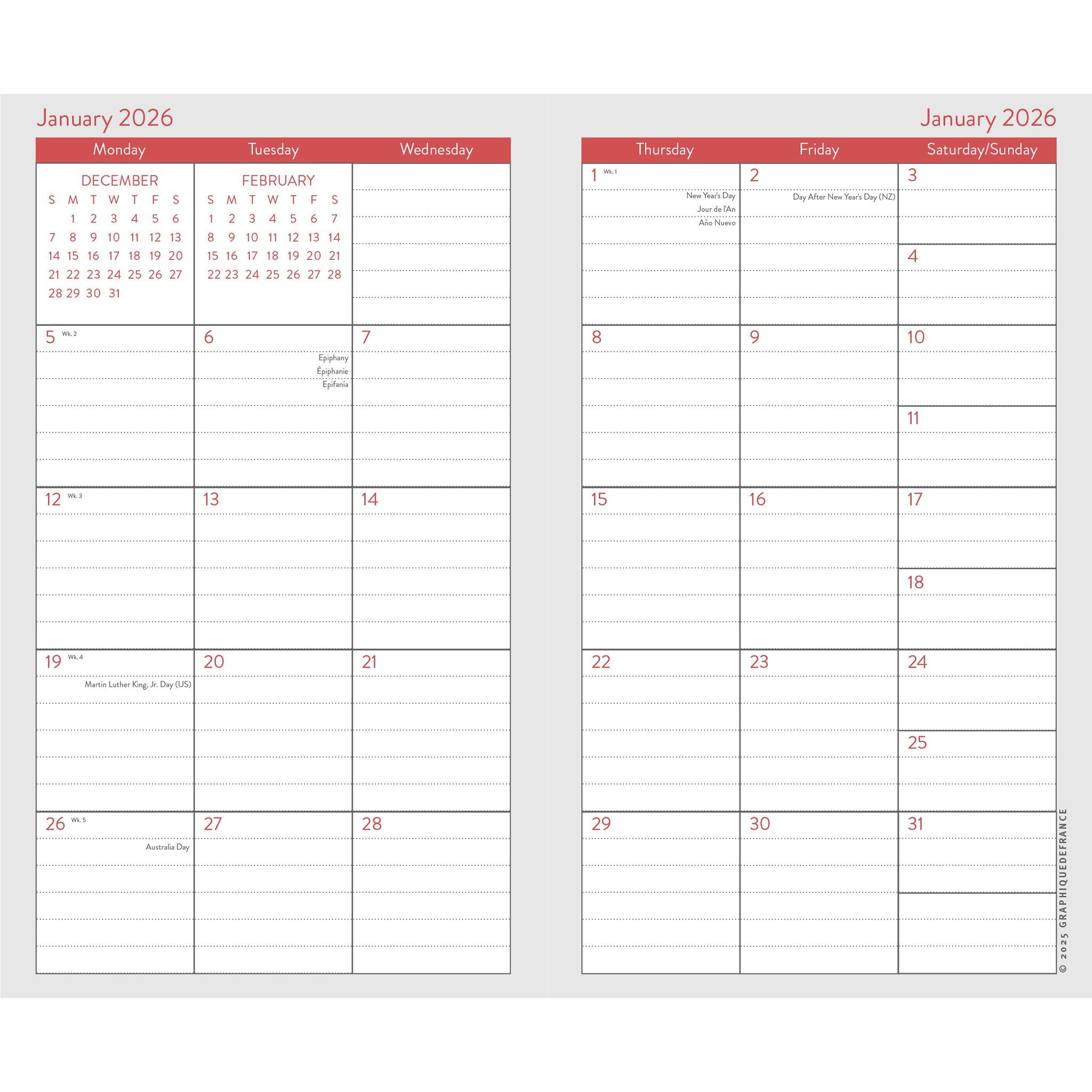 Joyful Landscapes 2026 2 Yr Pocket Planner Calendar