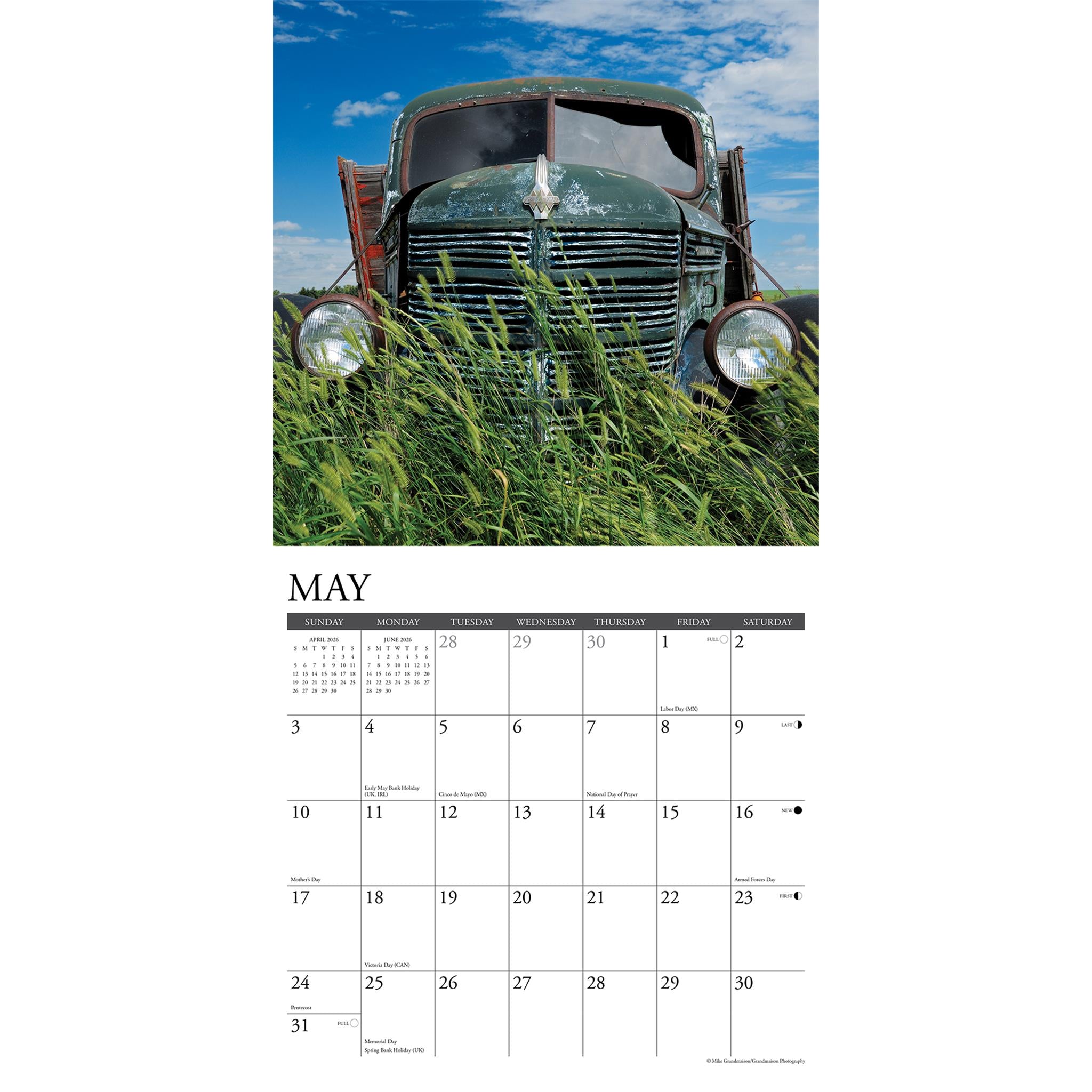 Calendrier mural Rust In Peace 2026