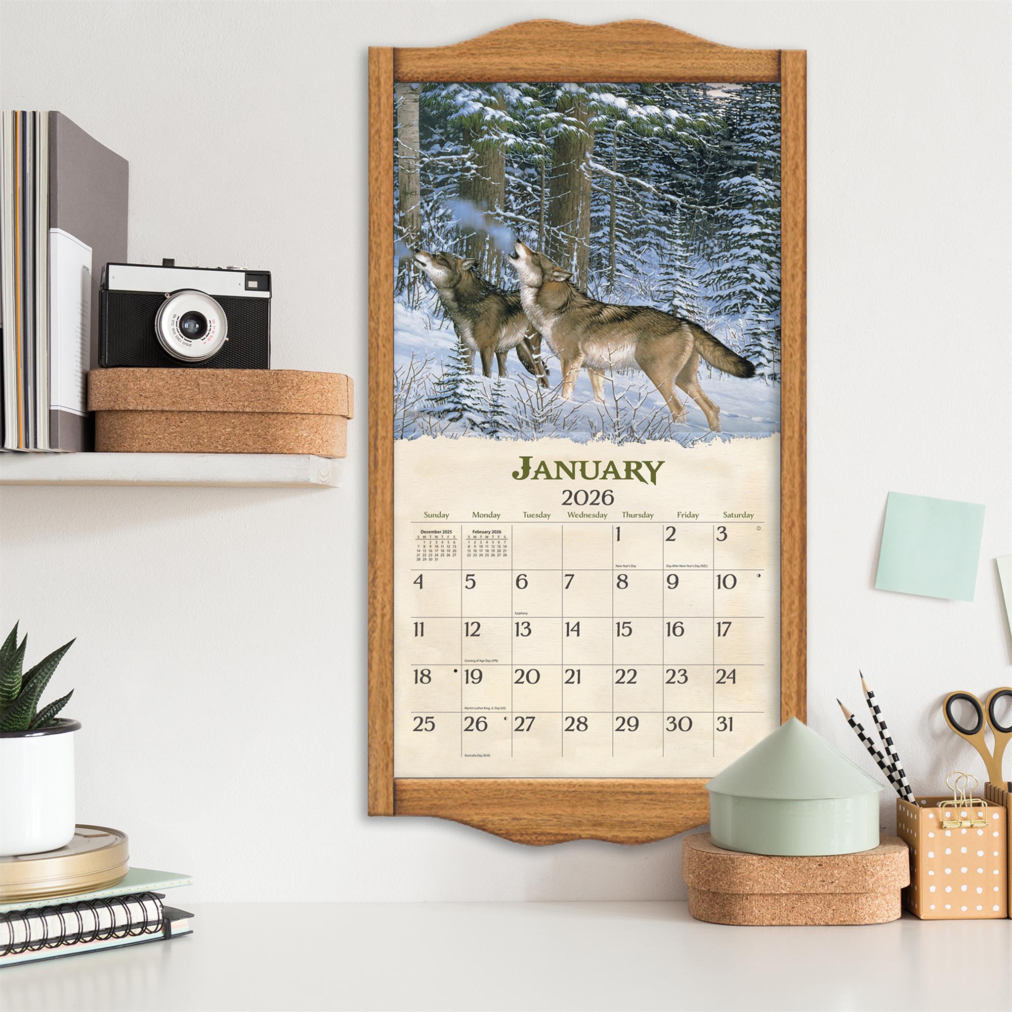 Calendrier mural de luxe Beyond The Woods 2026 - Disponible uniquement en ligne