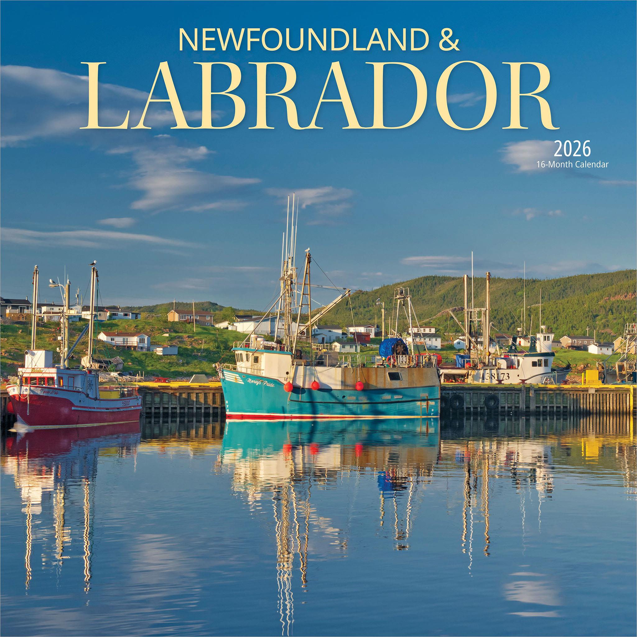 Calendrier mural de Terre-Neuve-et-Labrador 2026