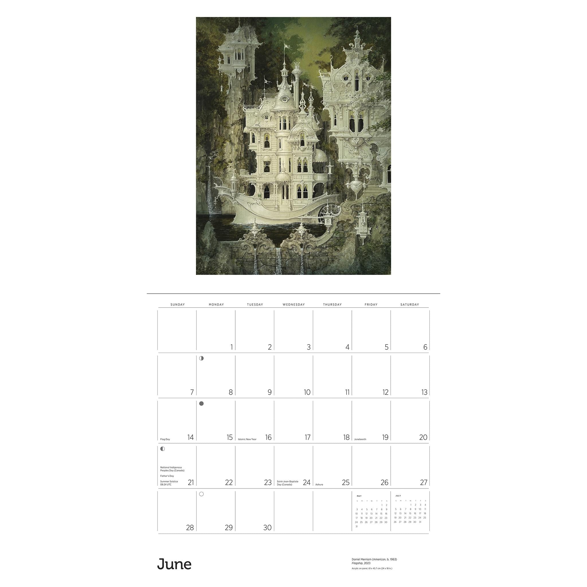 Calendrier mural 2026 de Daniel Merriam – Disponible uniquement en ligne