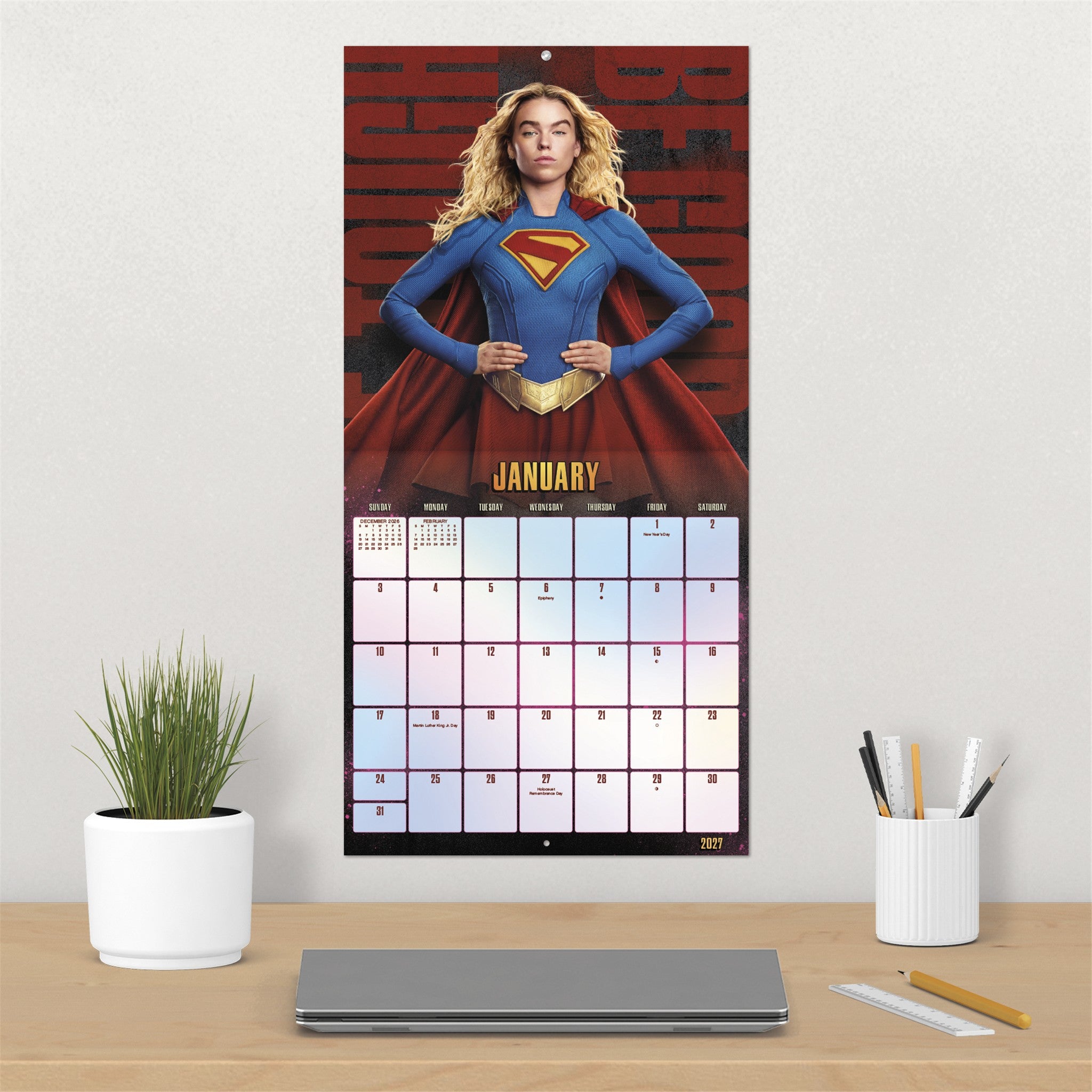 Supergirl: Woman of Tomorrow 2027 Wall Calendar