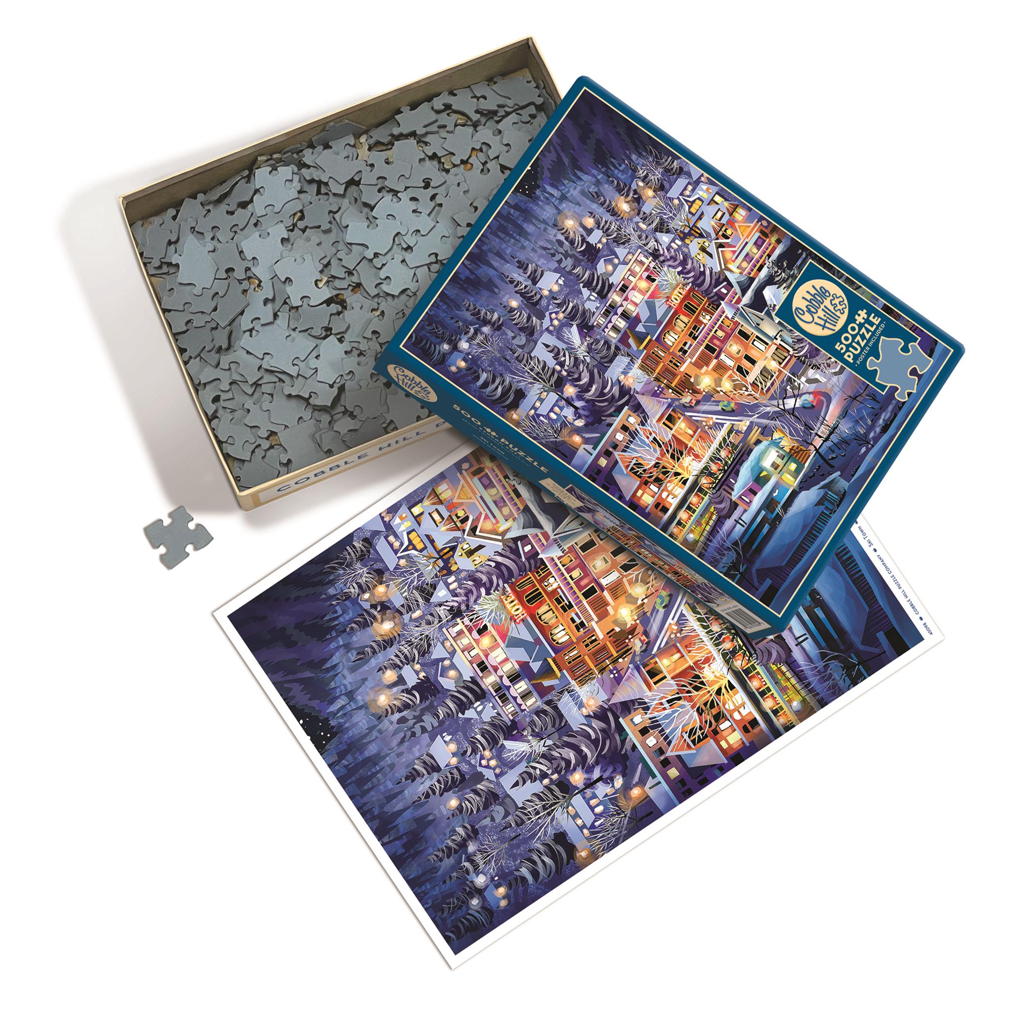 Puzzle de 500 pièces sur le thème de la station de ski