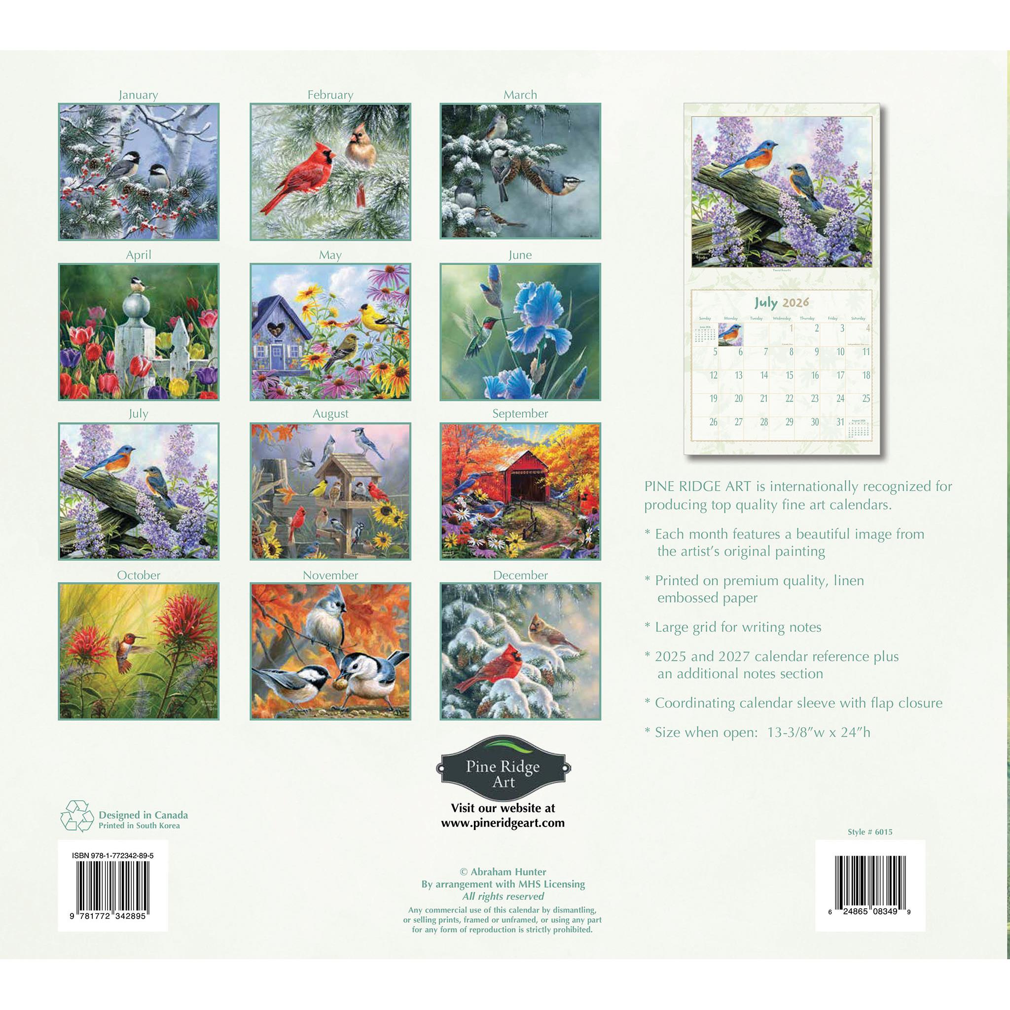 Calendrier mural Birds Of A Feather 2026 - Disponible uniquement en ligne