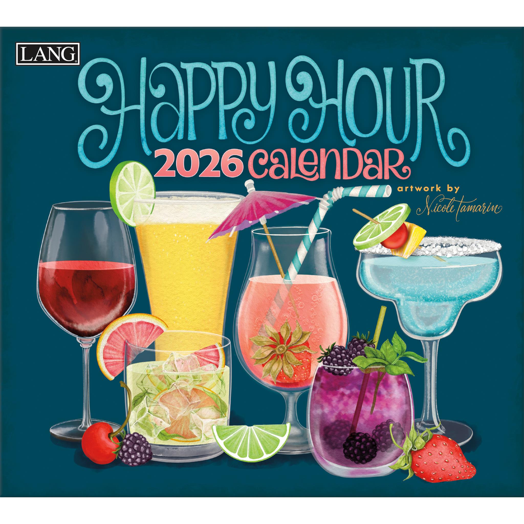 Calendrier mural de luxe Happy Hour 2026