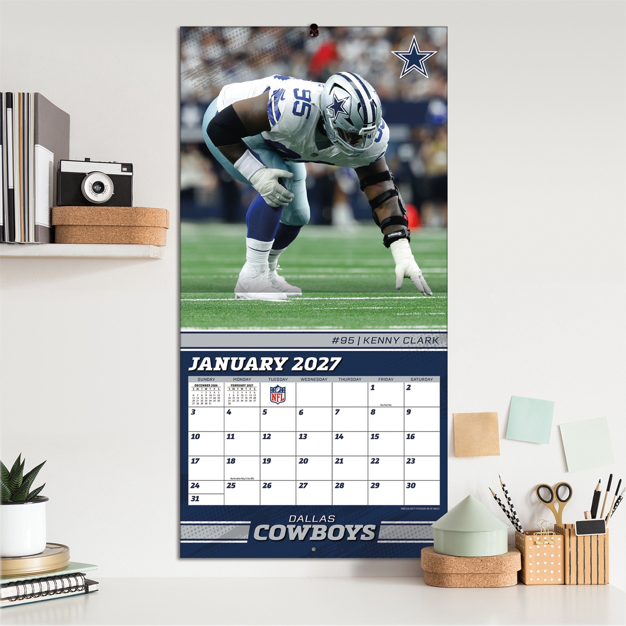 NFL Dallas Cowboys 2027 Wall Calendar