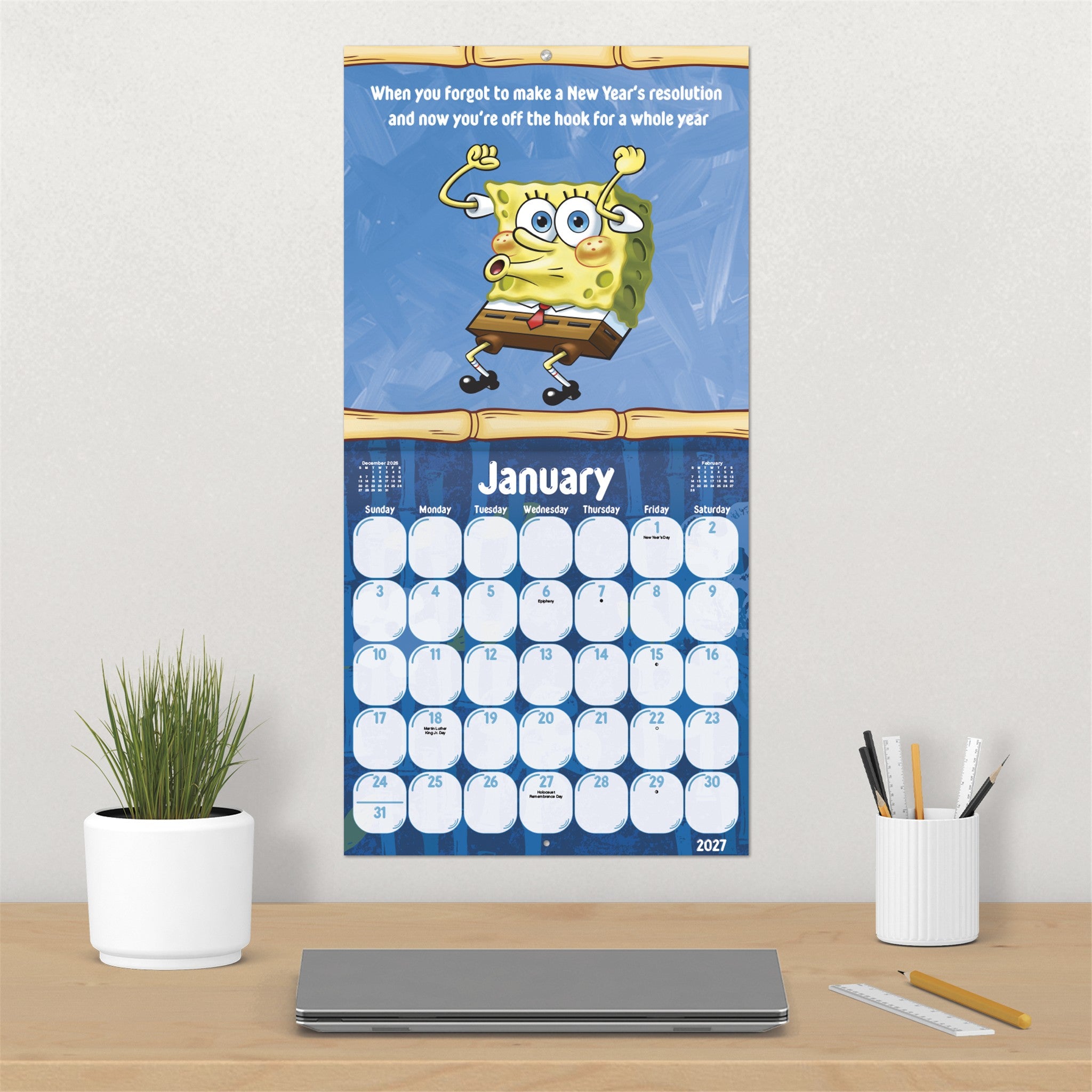 SpongeBob Squarepants 2027 Wall Calendar