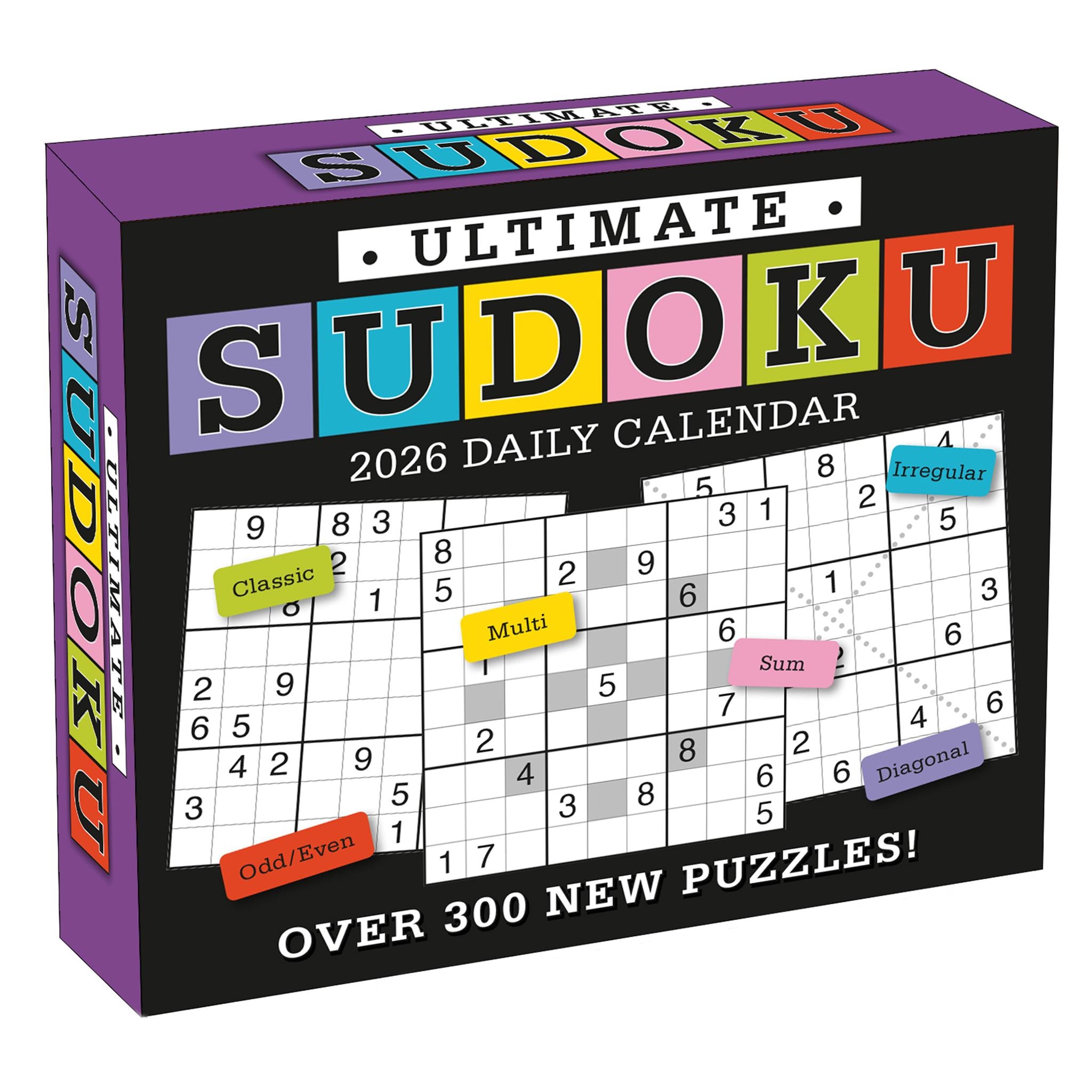 Calendrier de la boîte Sudoku Ultimate 2026